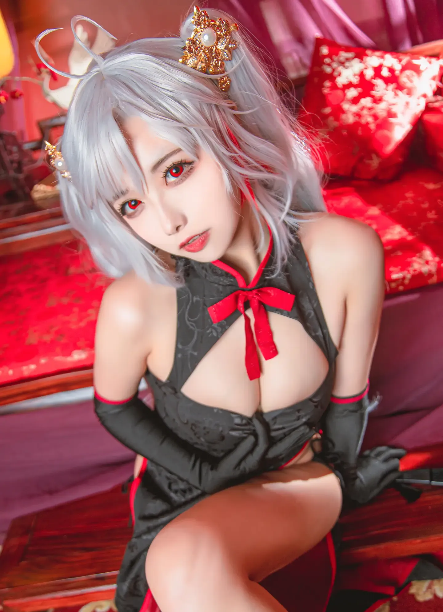 Momoko葵葵 欧根 旗袍