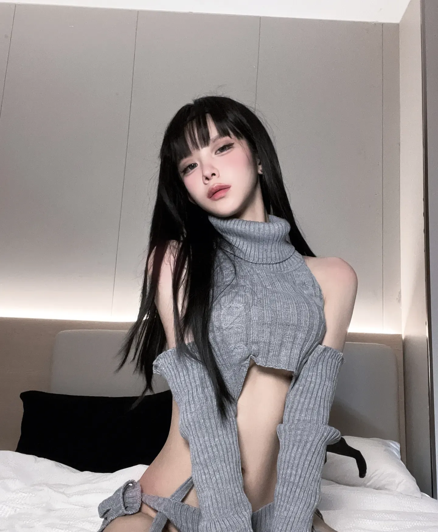 果咩酱w 灰灰毛衣