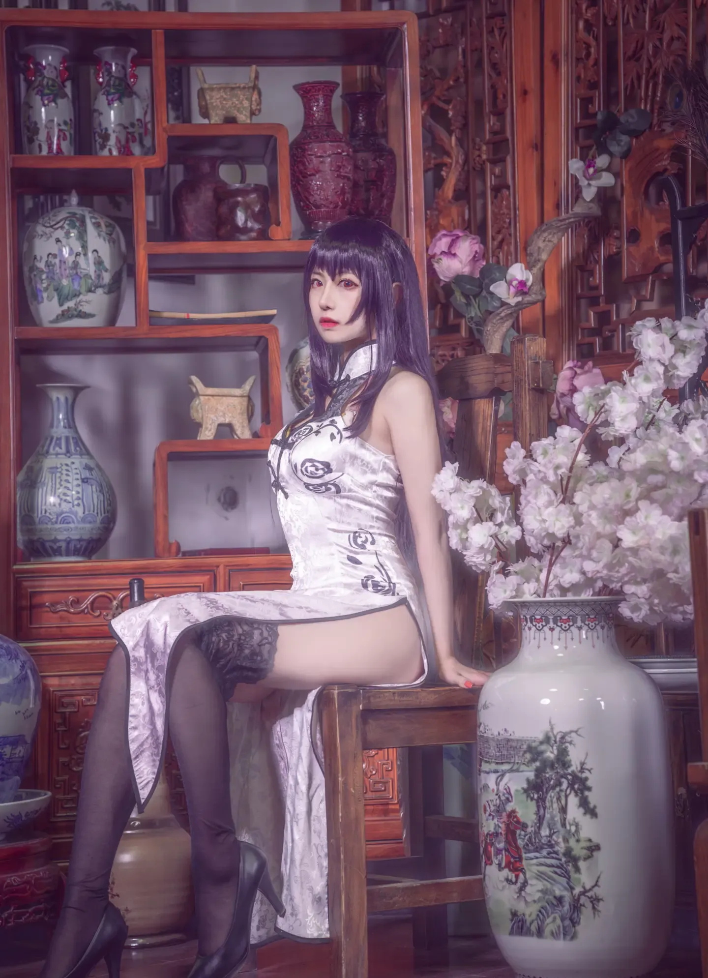 Shika小鹿鹿 学姐旗袍