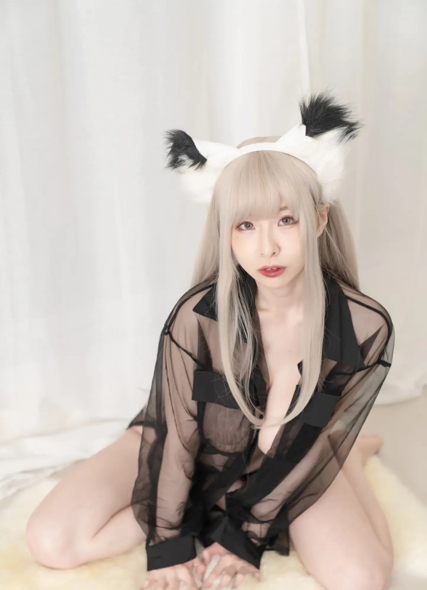 黎菲儿 貓系女友菲兒，巨乳彈跳黑衫誘惑