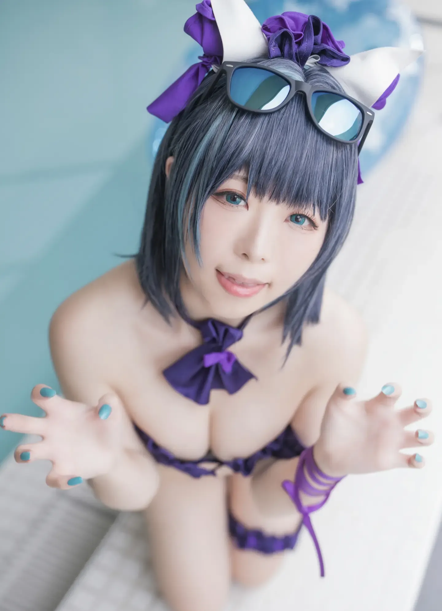 rizunya りずな 碧蓝航线 柴郡 泳装