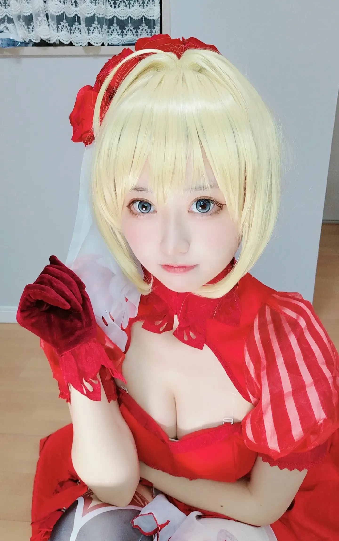千阳 ちよ 尼禄红礼服