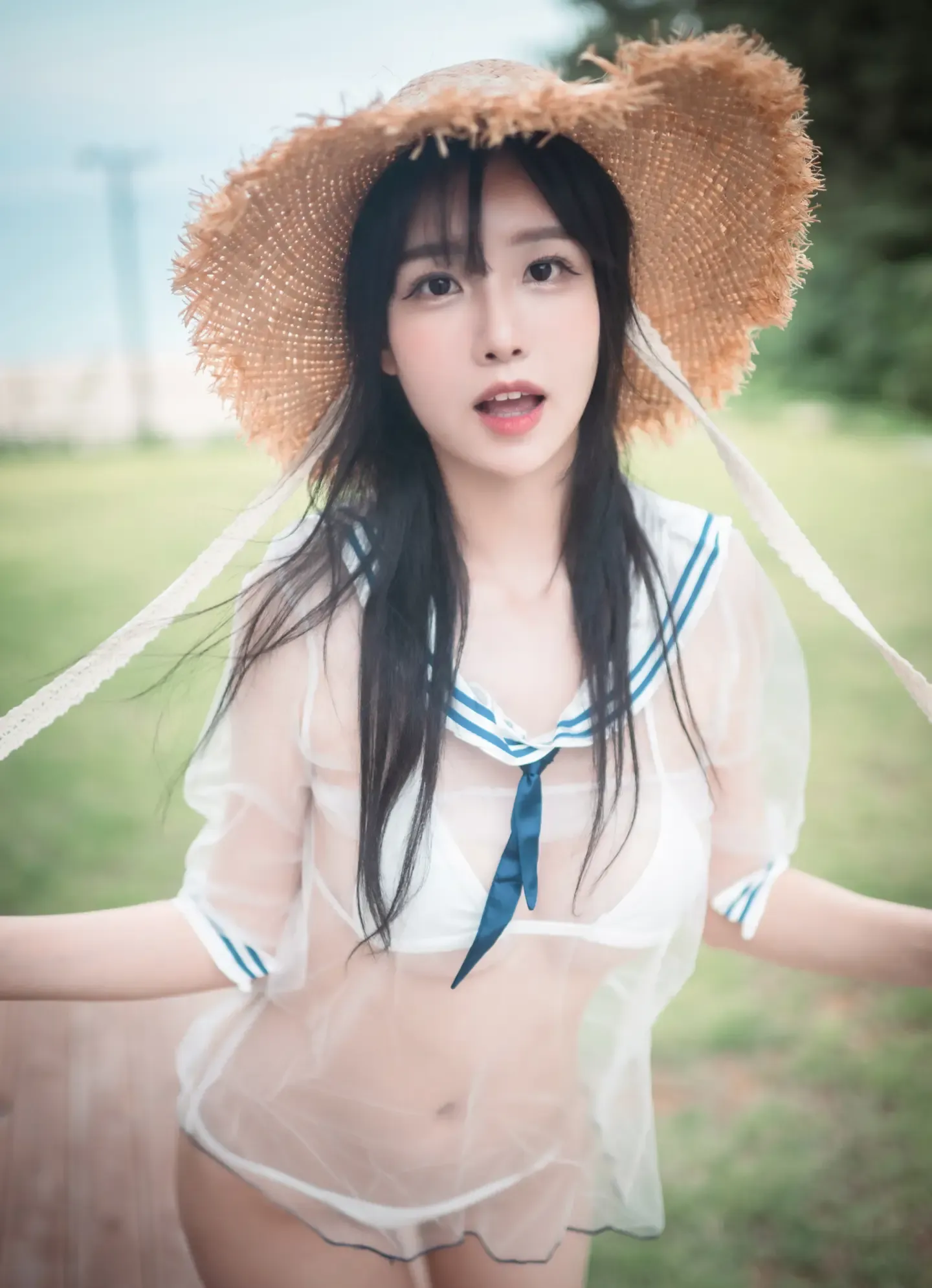 HanJina 한지나 PINK RIBBON Lee Ahrin Bikini Day