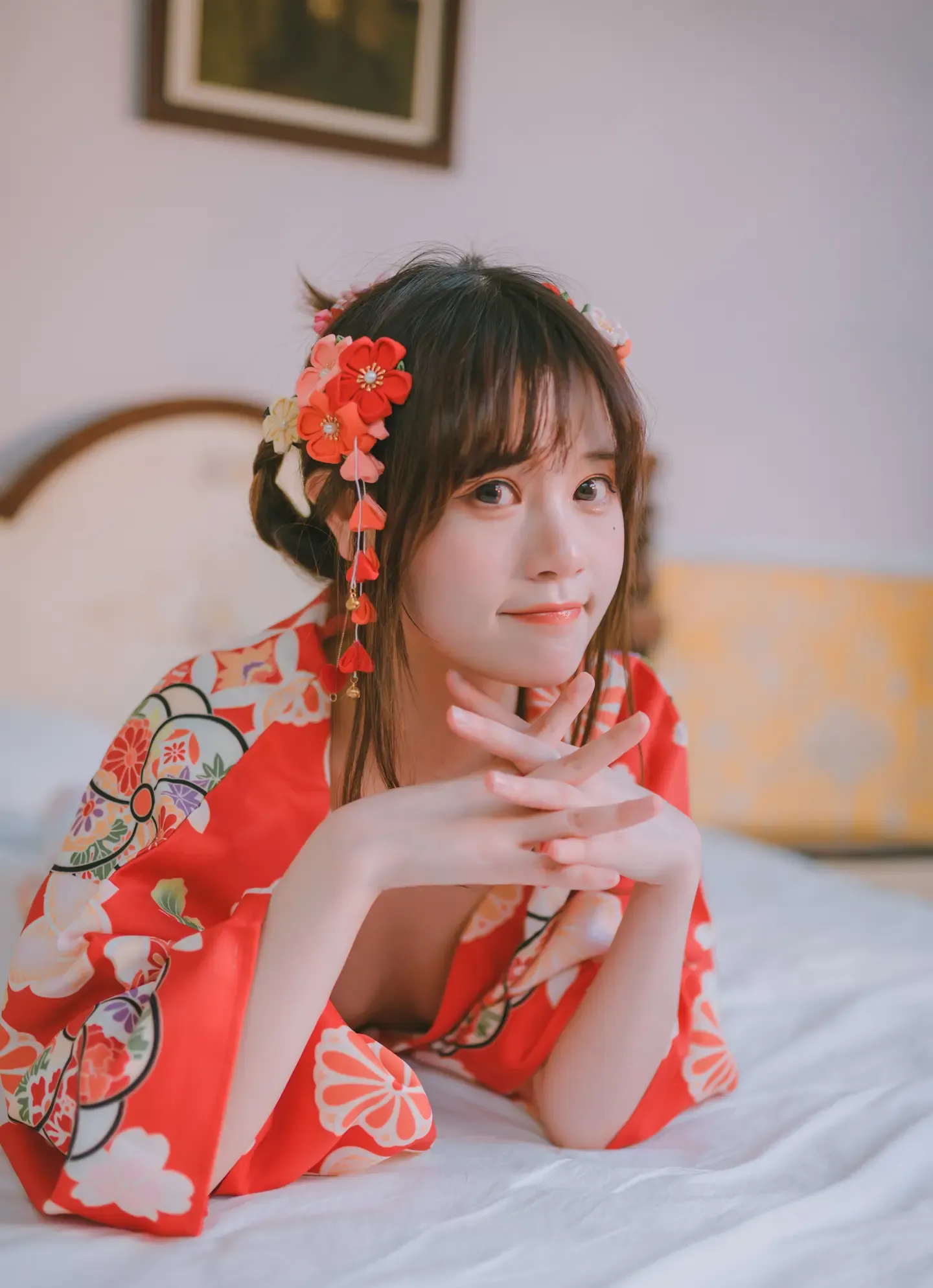 千反田鹿子 星黛鹿鹿 日常 浴衣室内