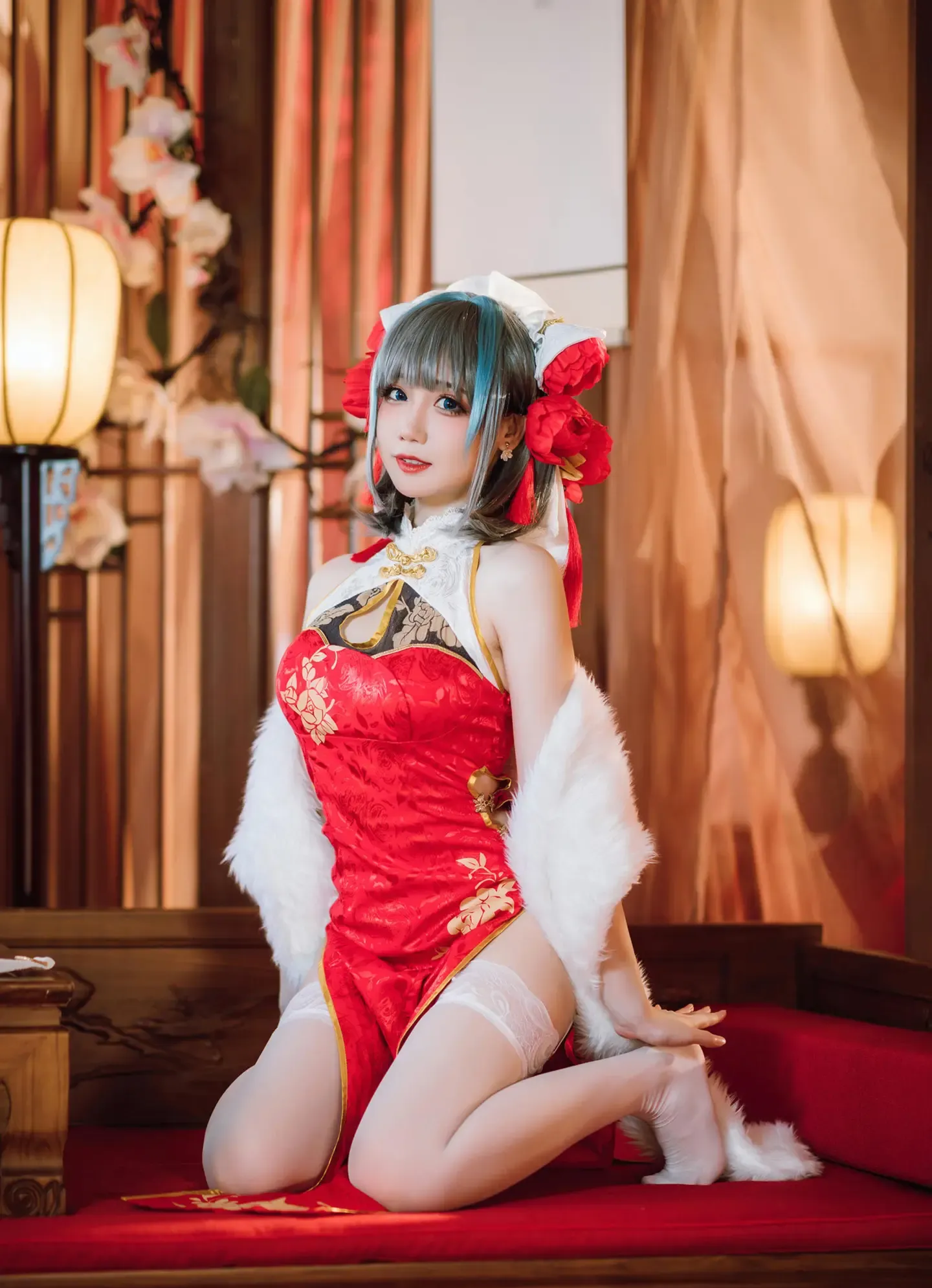 焖焖碳 碧蓝航线 柴郡 旗袍