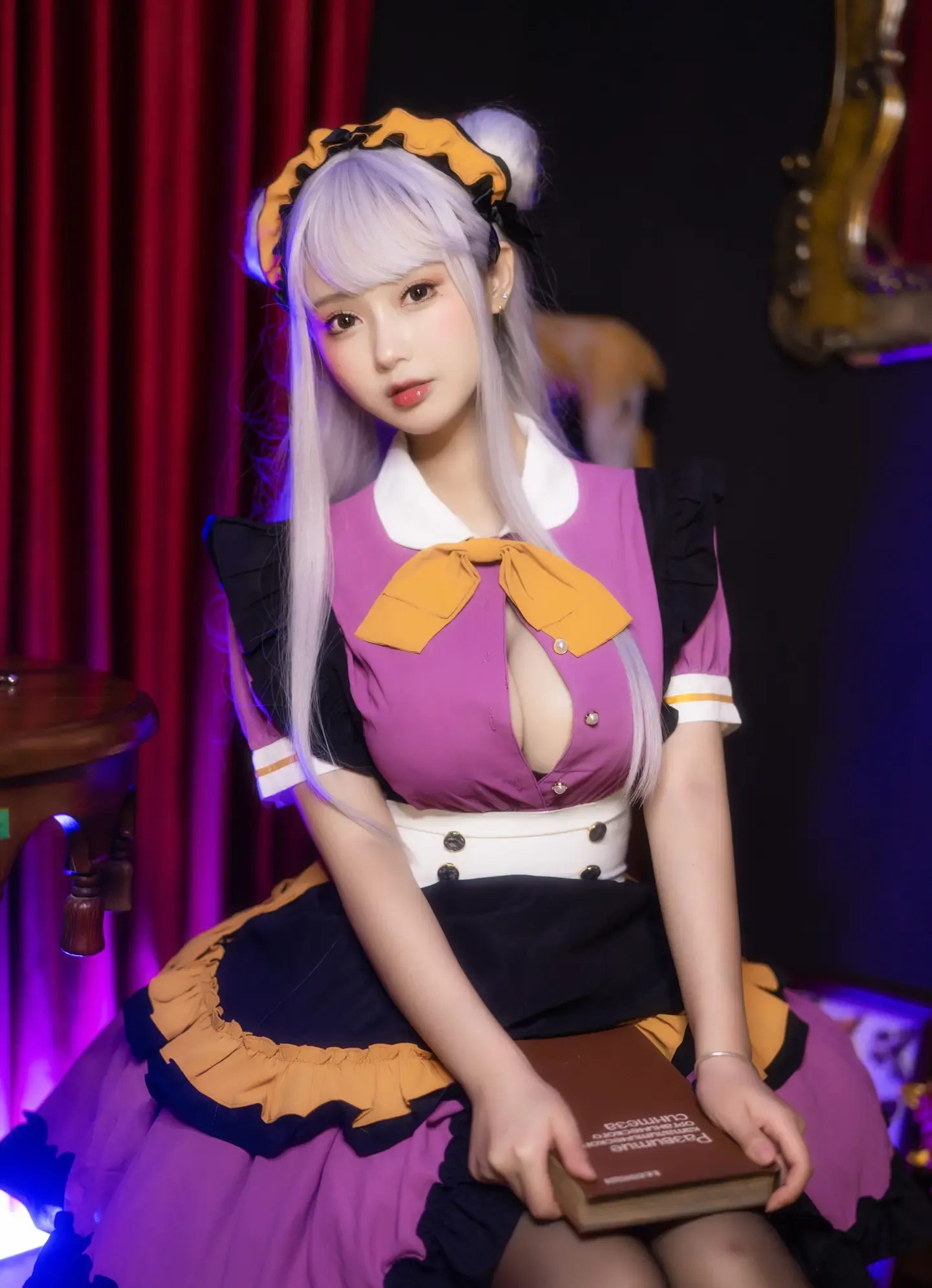 羽生三未 万圣黑丝女仆