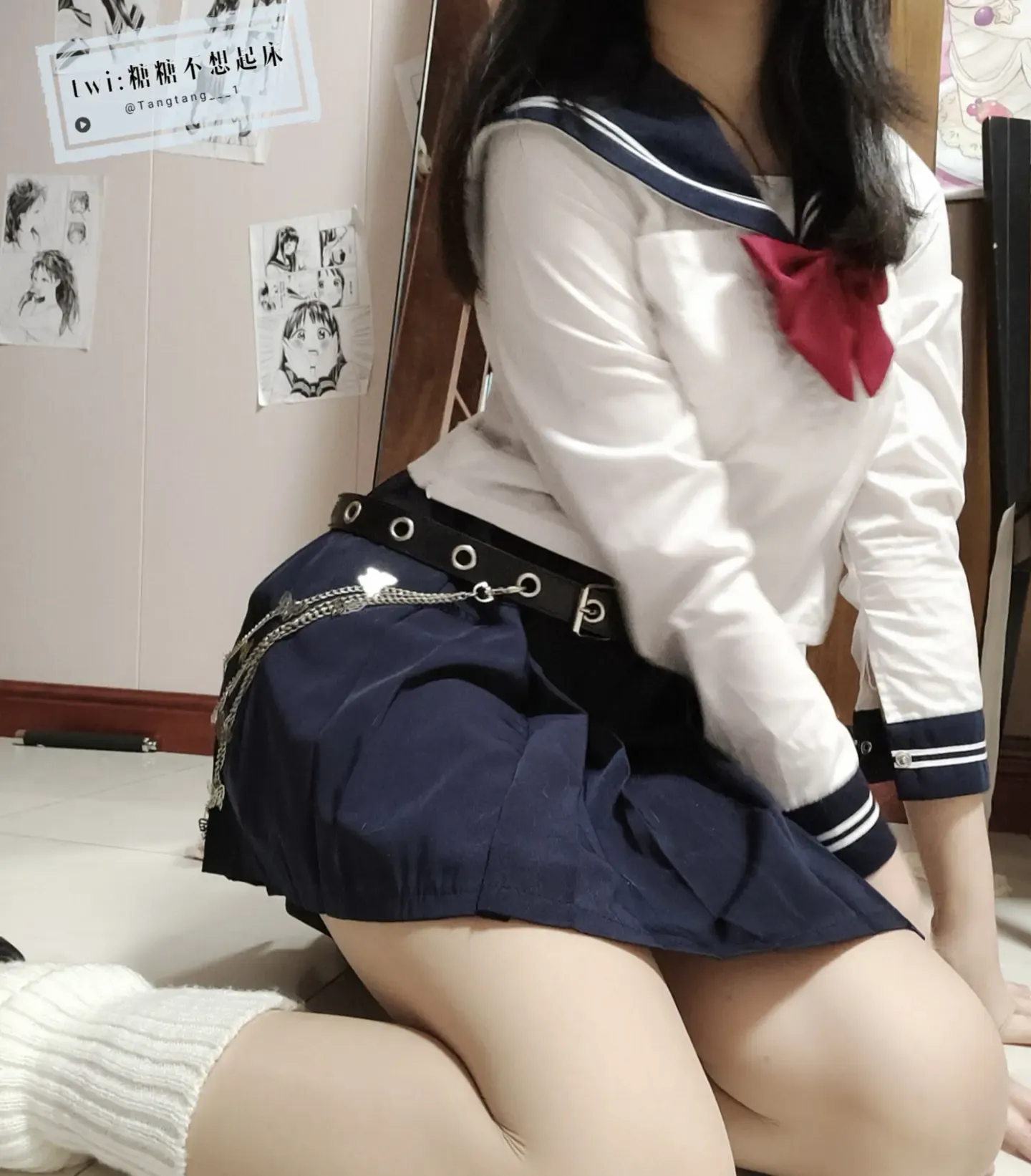 糖糖不想起床 学生制服