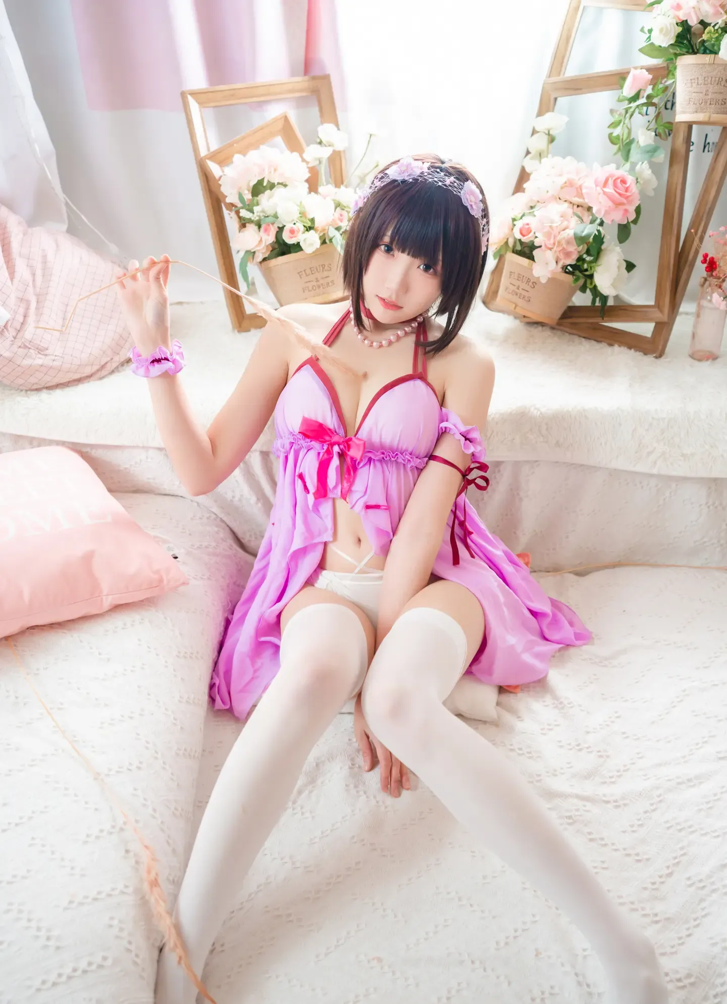 瓜希酱 加藤惠 睡衣
