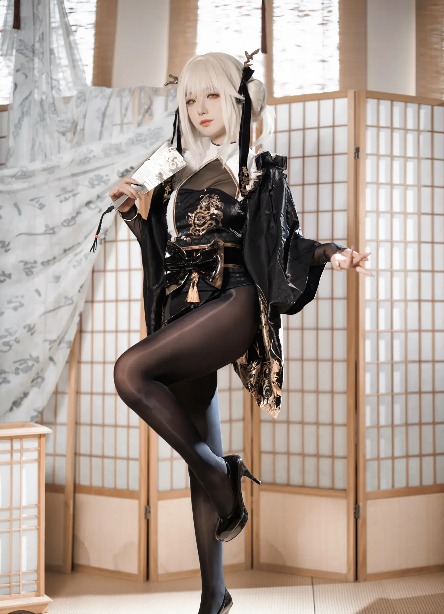 封疆疆v NIKKE 白兔布兰儿 和服