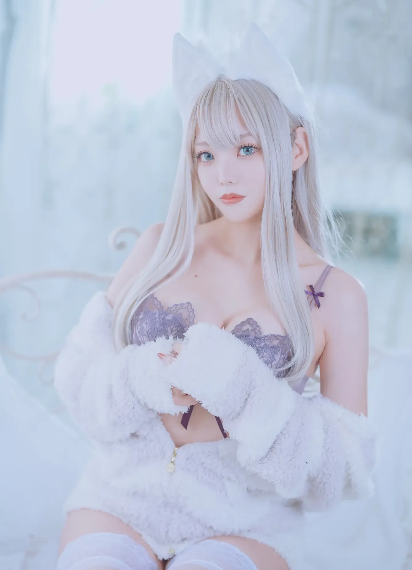 くろ KEMOMIMI WHITE Lingerie