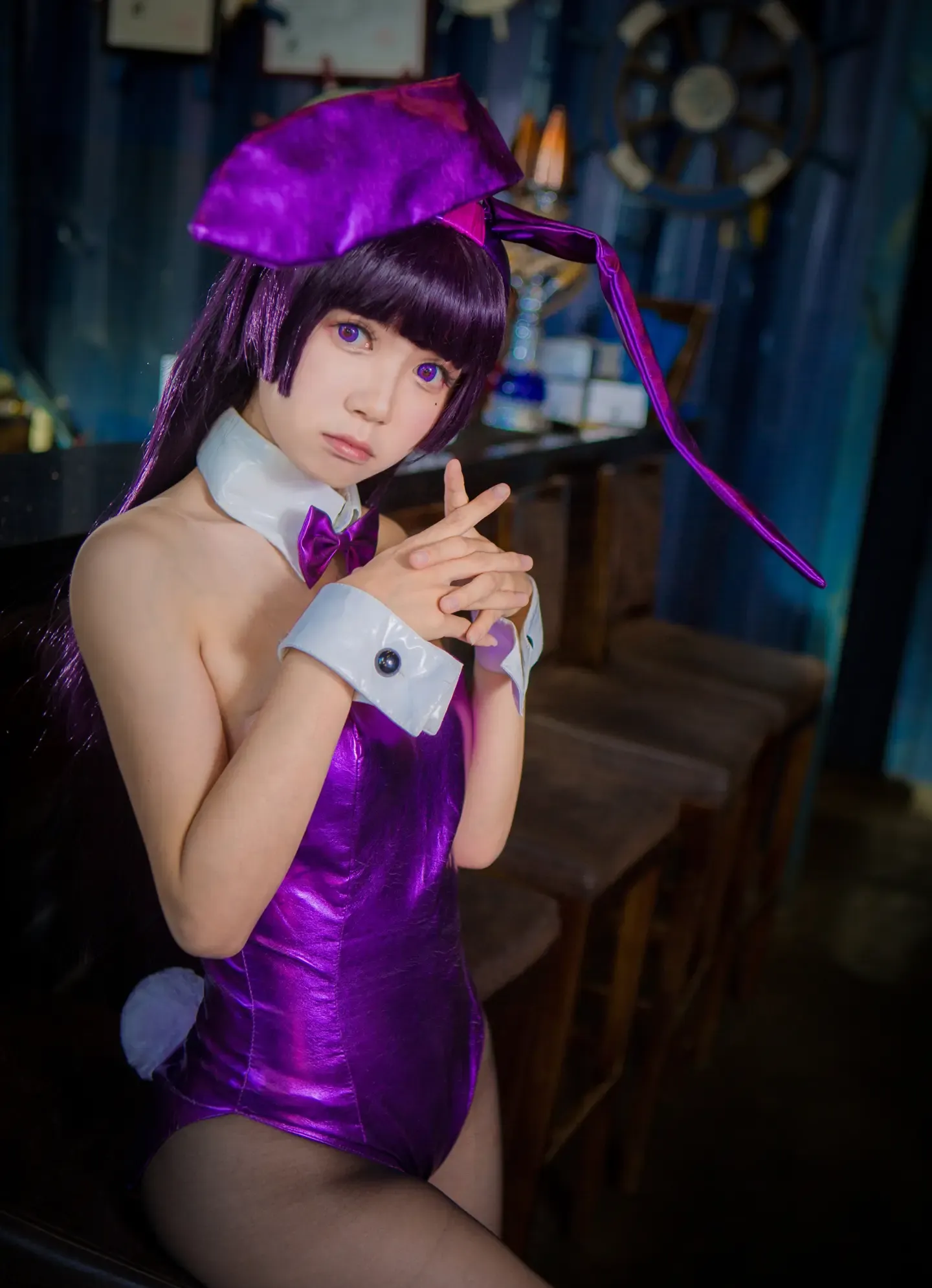 白金Saki 五更琉璃 兔女郎