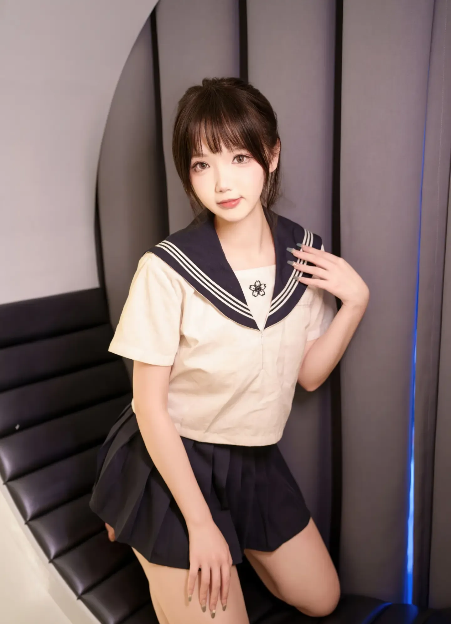 雪晴Astra 牛奶丝透明黏滑体操服