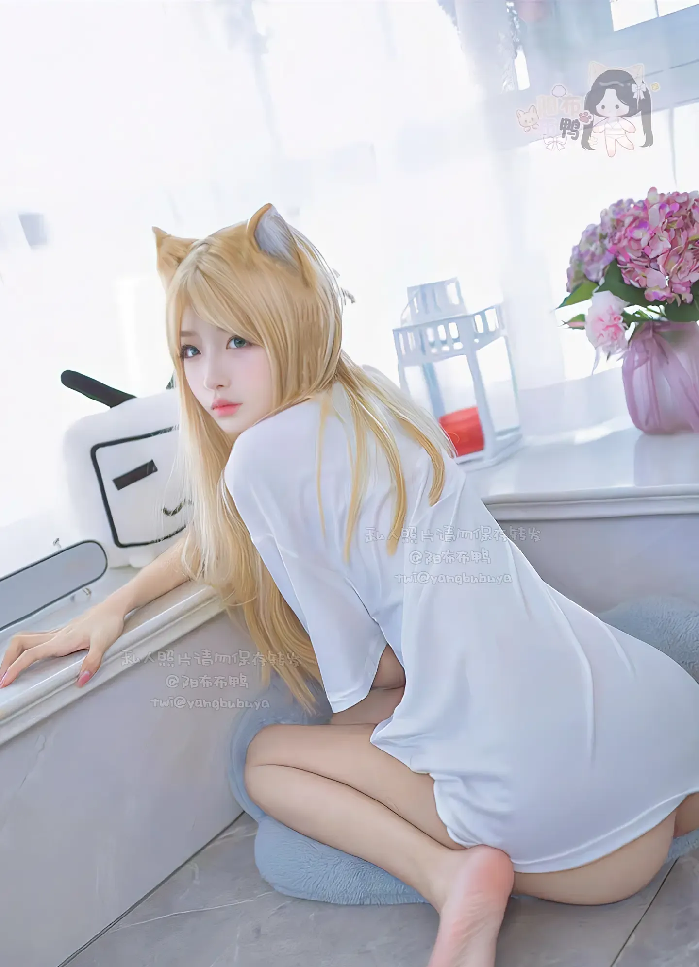 阳布布鸭 衬衫猫娘