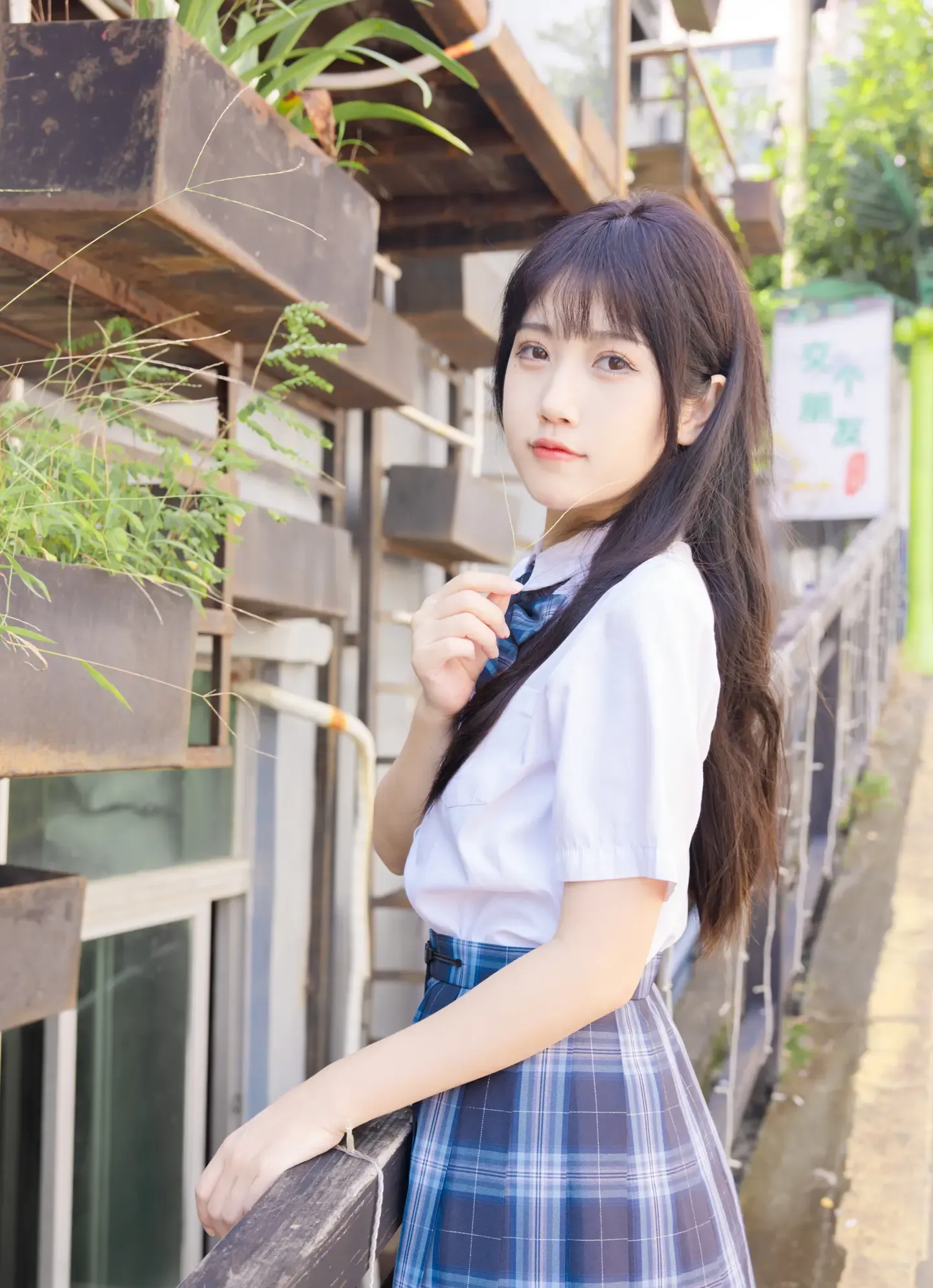 不呆猫 泳衣JK学妹
