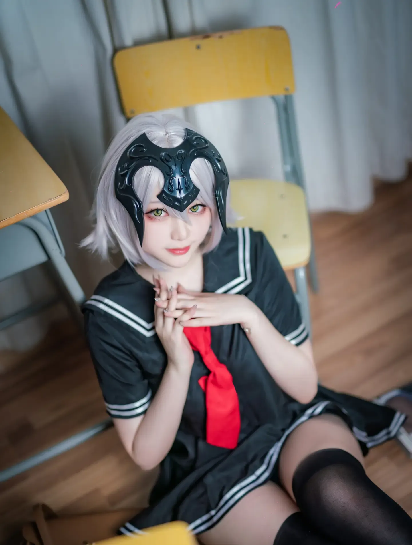 Halo酱 黑贞校服