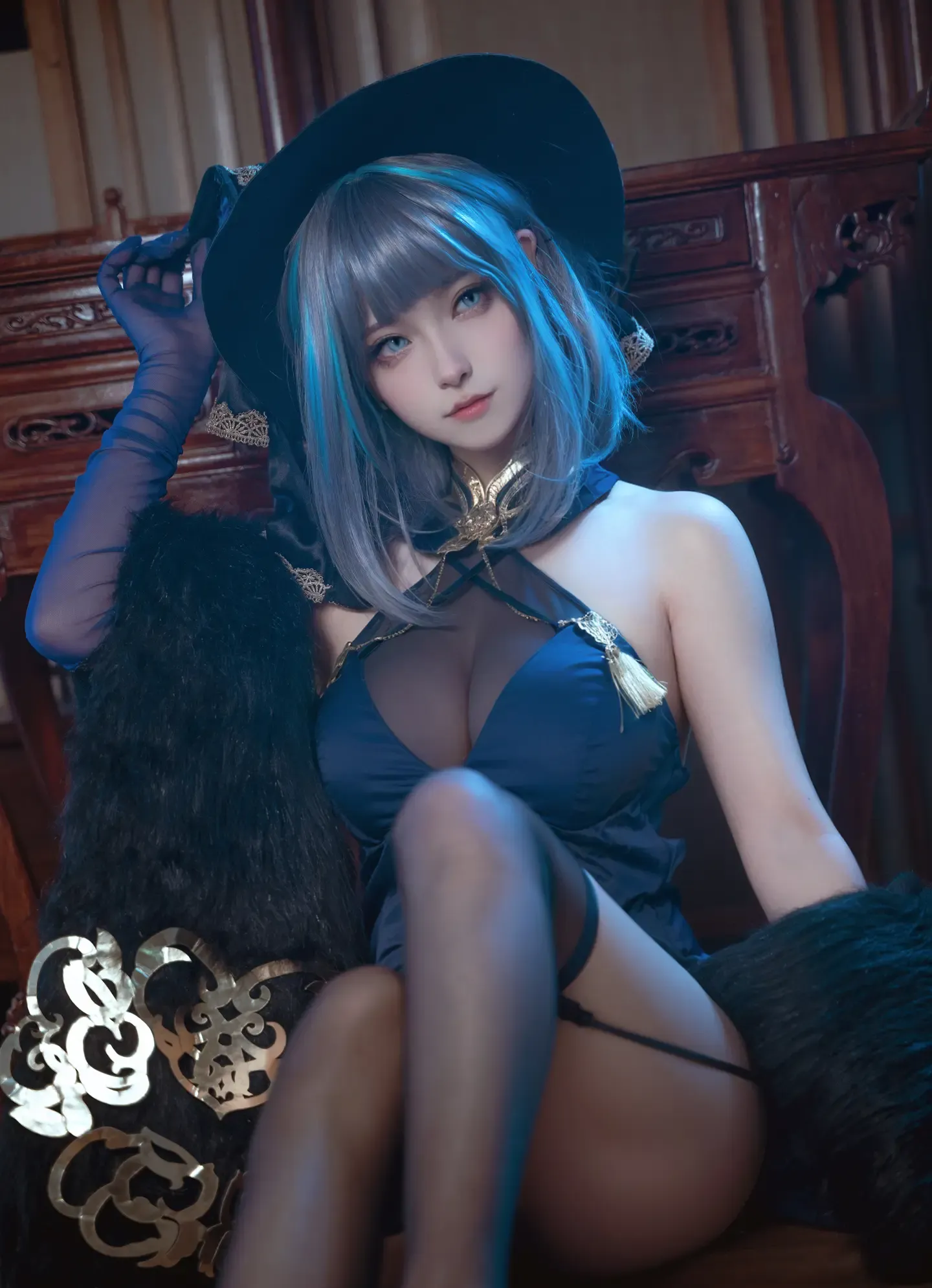 Seya狮砸 碧蓝航线 柴郡 旗袍