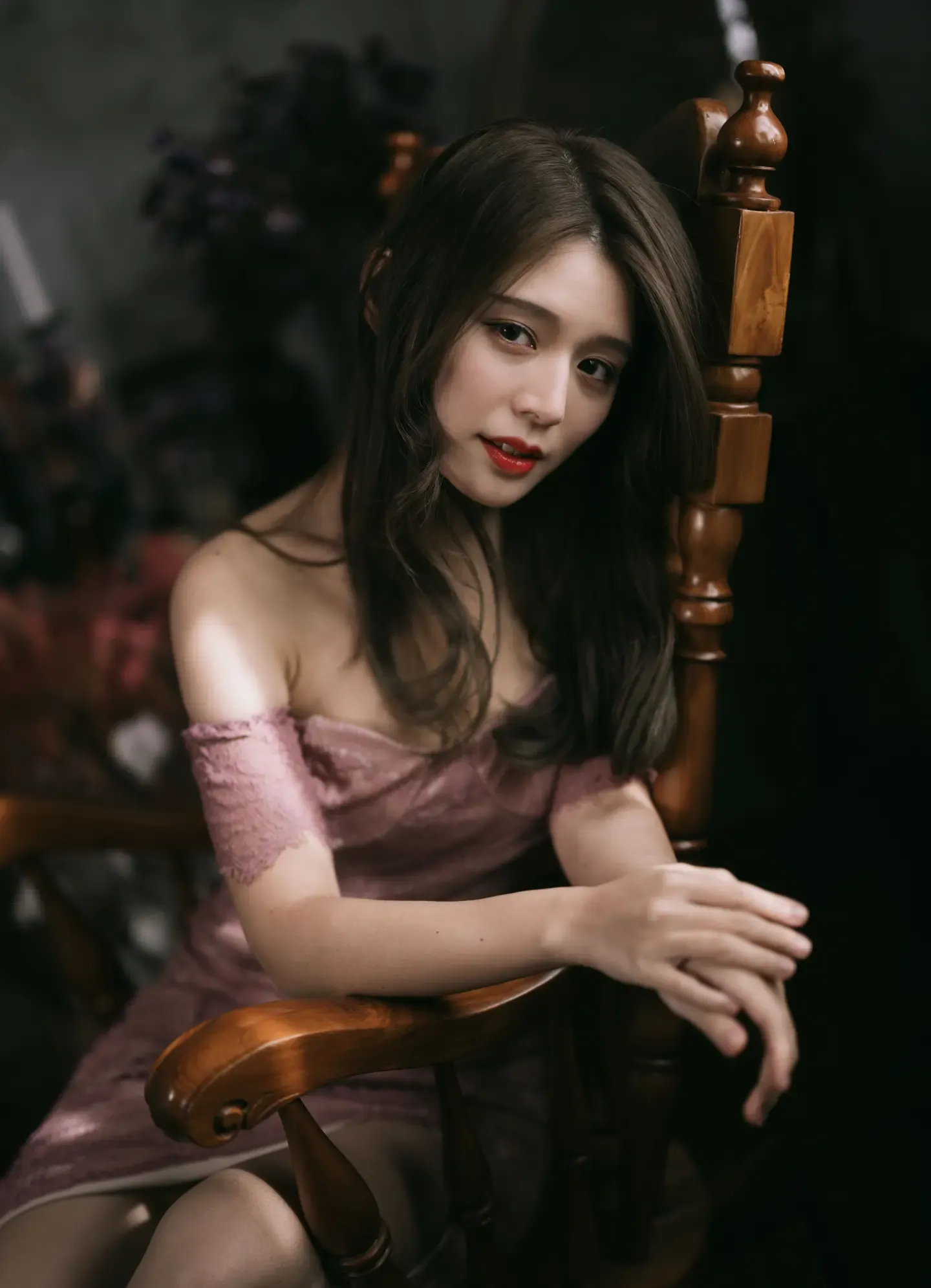 筱筱 蕾丝长裙
