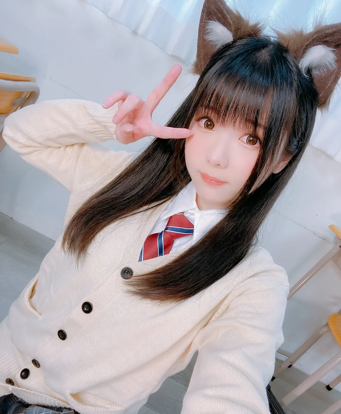 霜月shimo Fantia 2022年07月 猫耳制服🐱