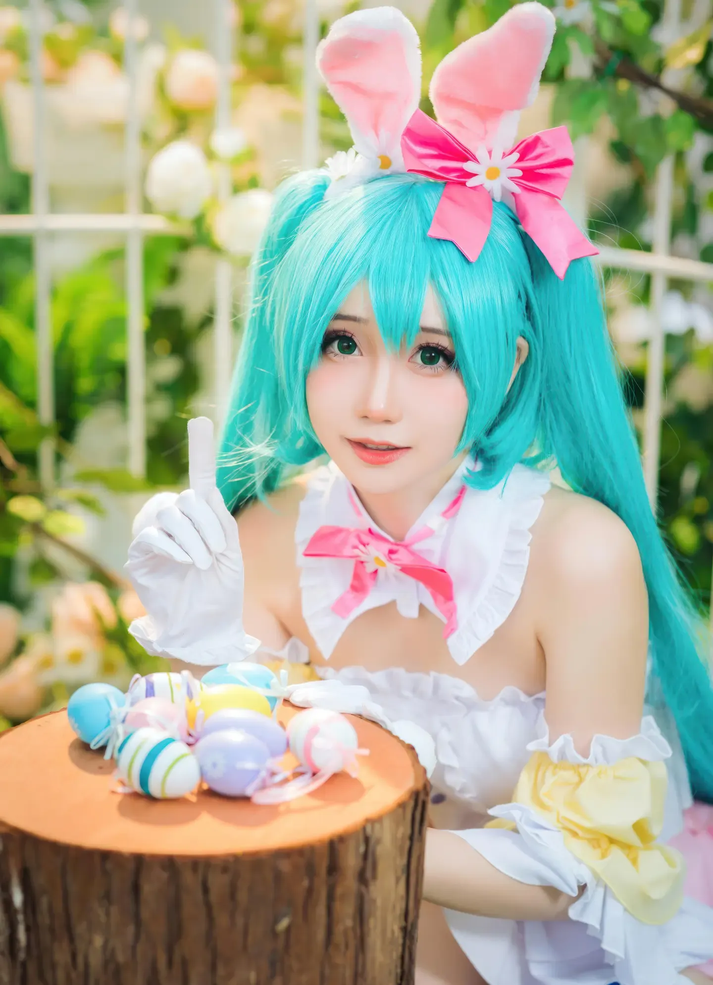 焖焖碳 初音未来 复活节兔子