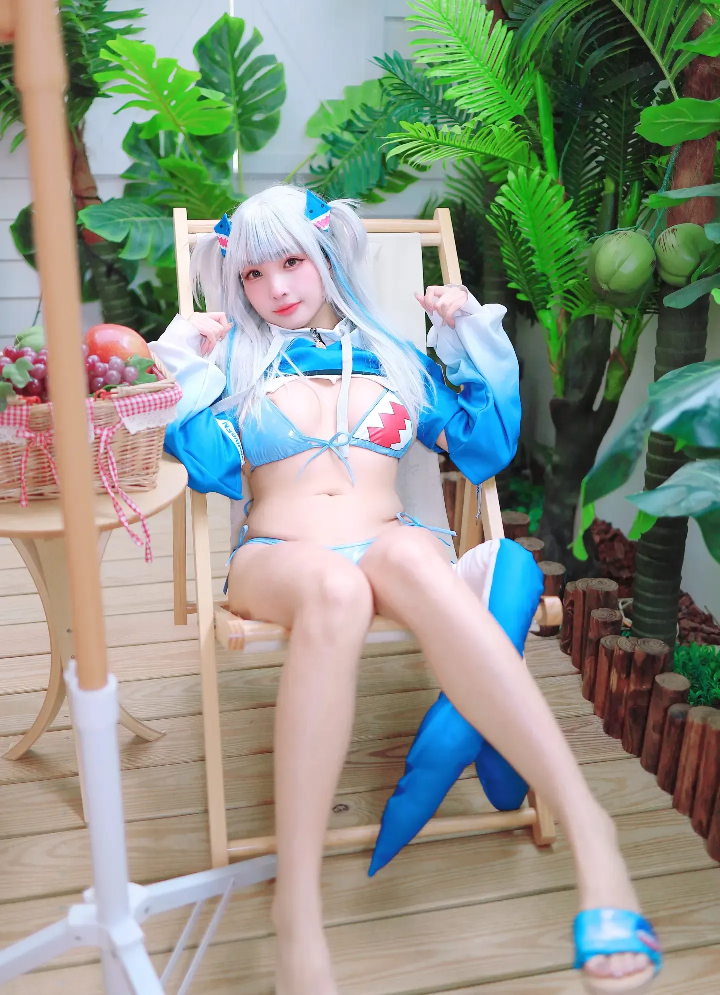 毛毛喵 慕慕 Hololive Gura 鲨鱼制服🌊🦈