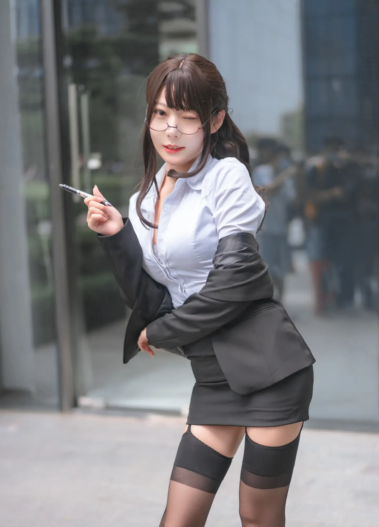 香草喵露露 丝袜西装诱惑
