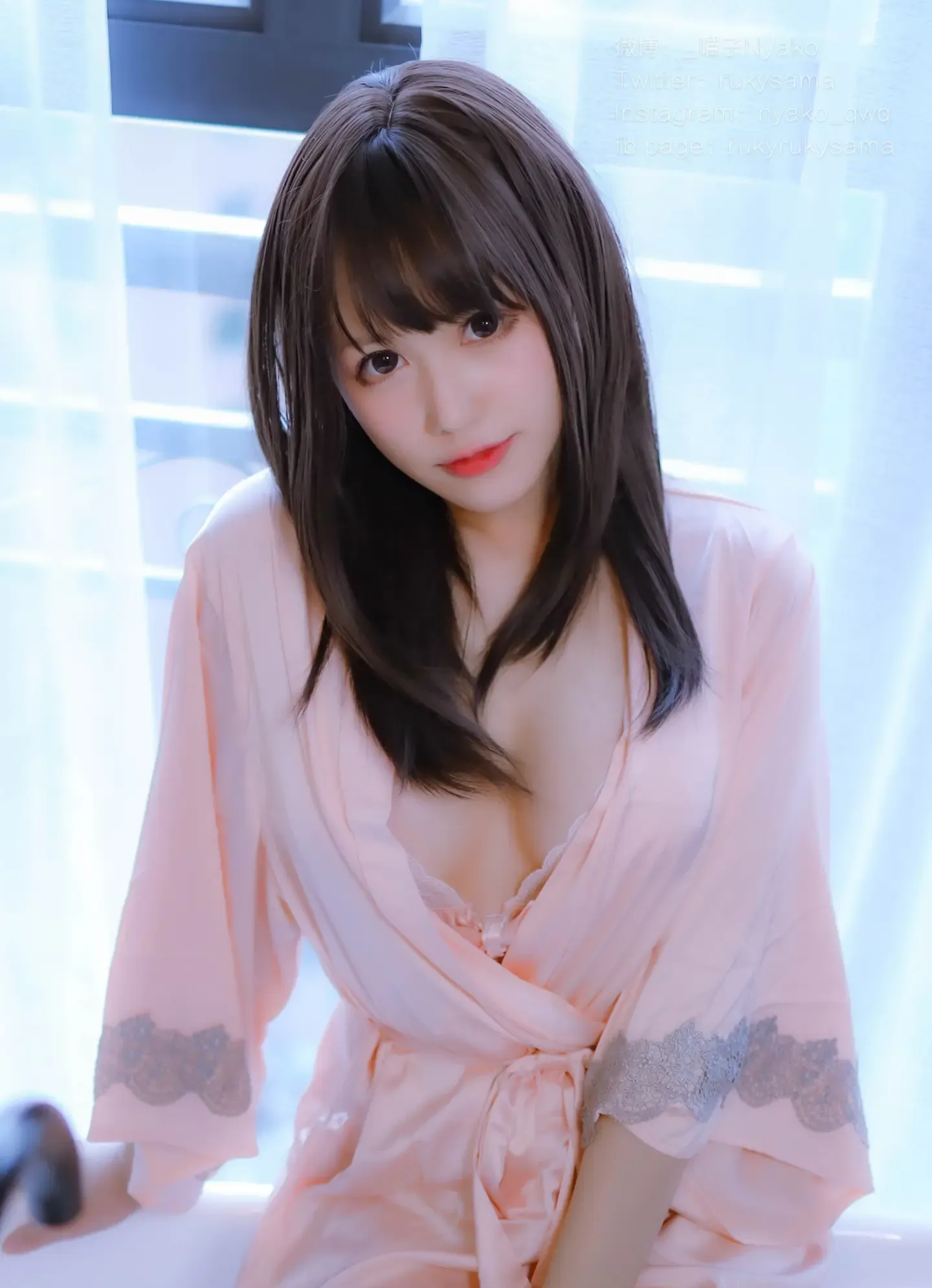 Nyako喵子 妄想彼女との同棲生活II 丝绸睡衣
