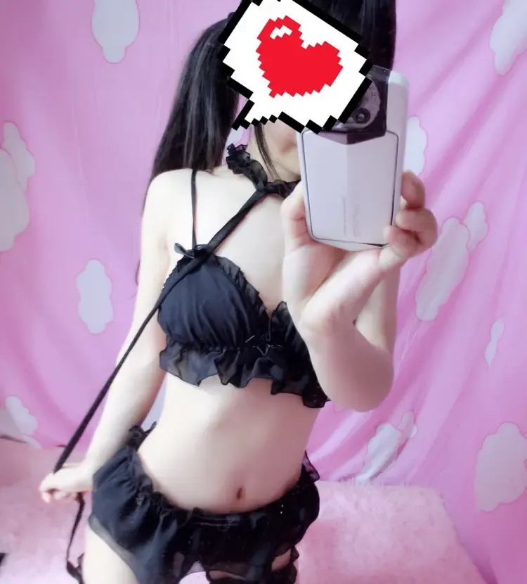 邻座的怪阿松 怪蜀黍的乖萝莉 黑色性感内衣套装