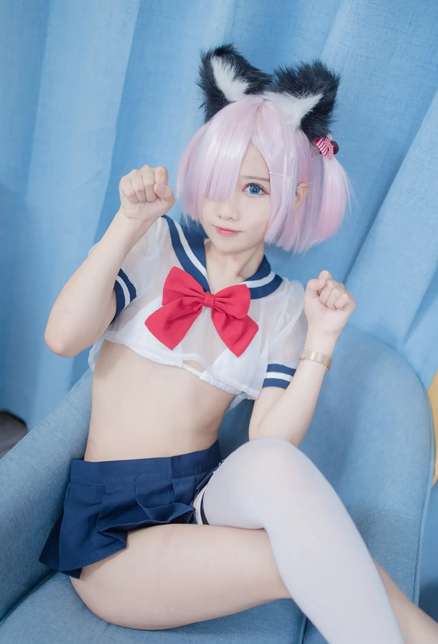 羽天shine 猫耳JK