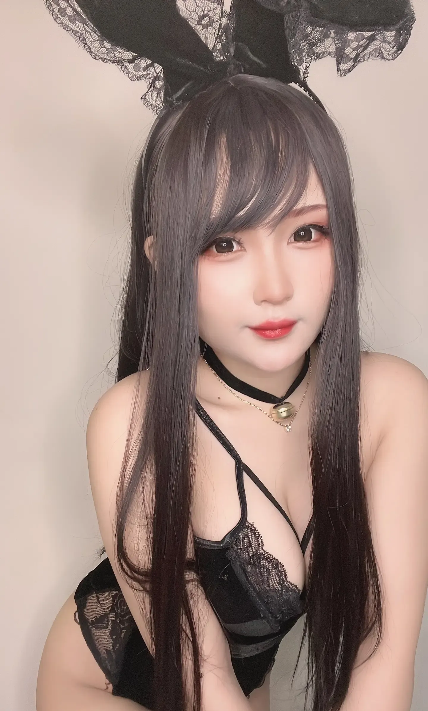 RianiLenMochi Black Lingerie