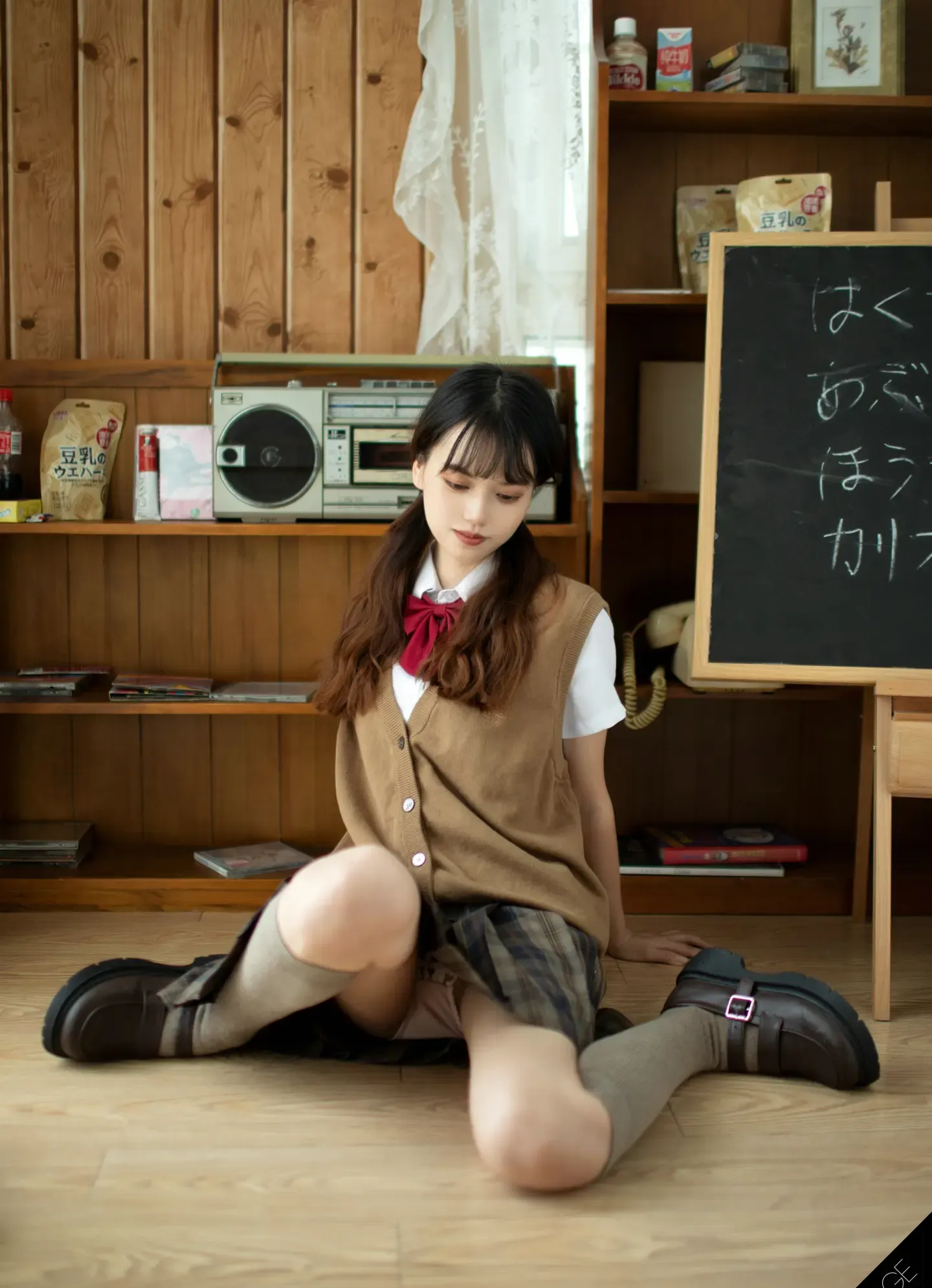 会拍照的咔咔 劳小白 校服jk