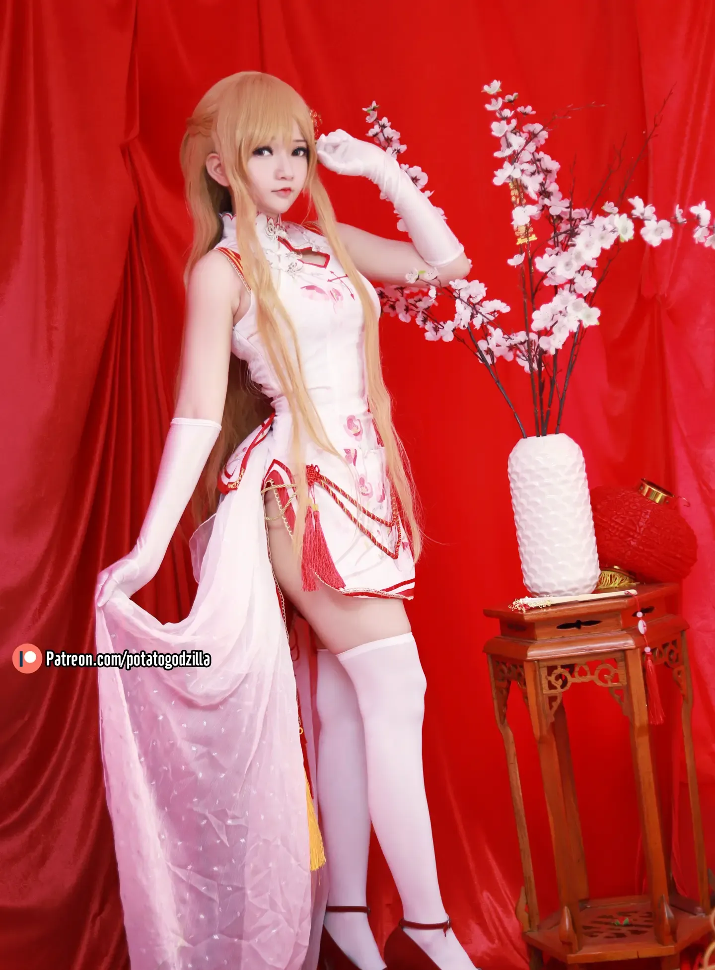 PotatoGodzilla Asuna Yuuki Qipao