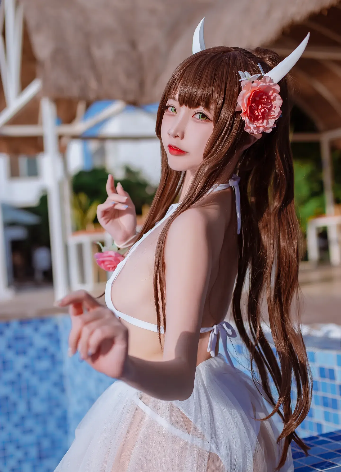 二佐Nisa 碧蓝航线 鲟 泳装