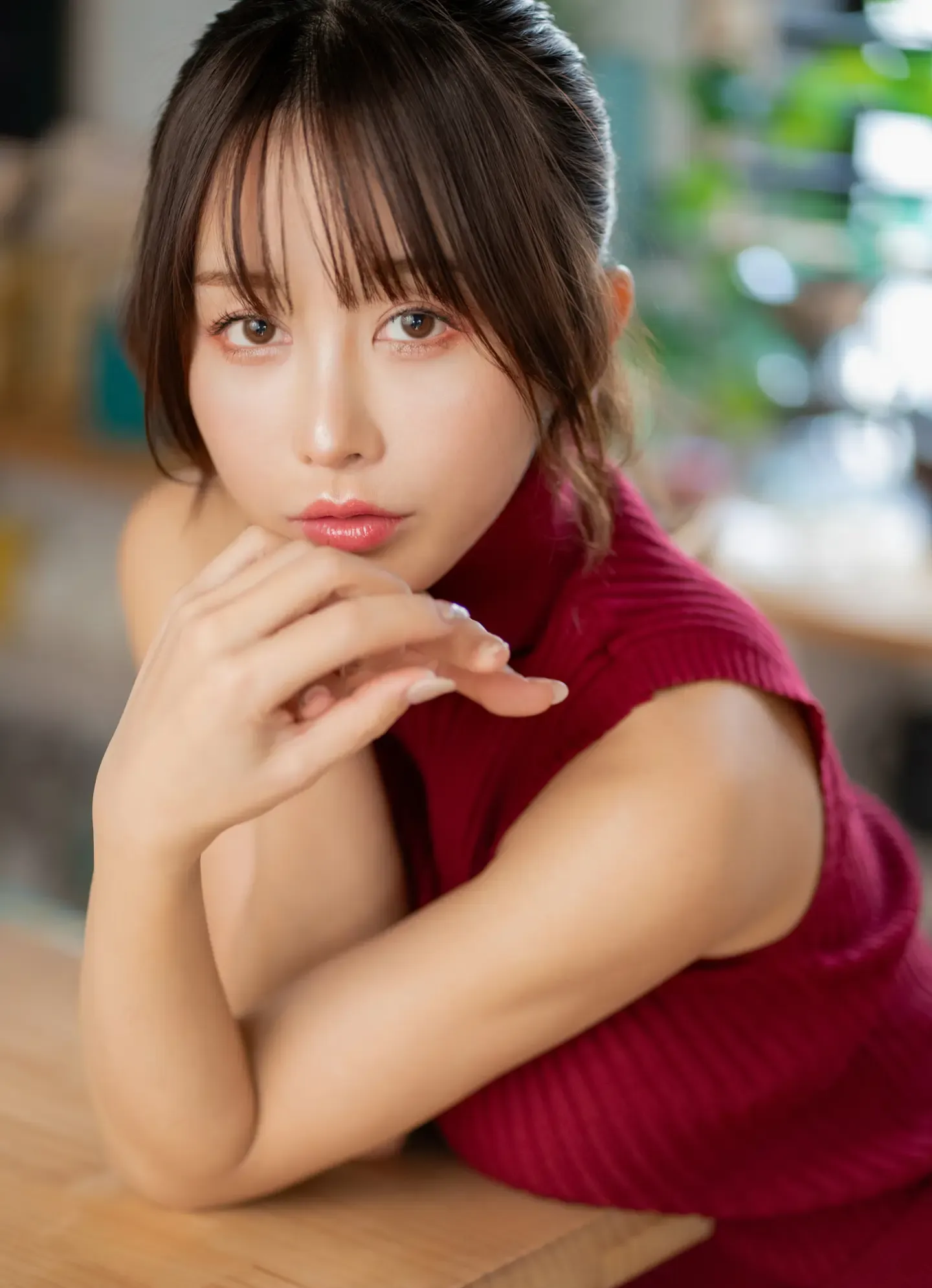いくみ Fantia 20240211 Lingerie×Red Knit