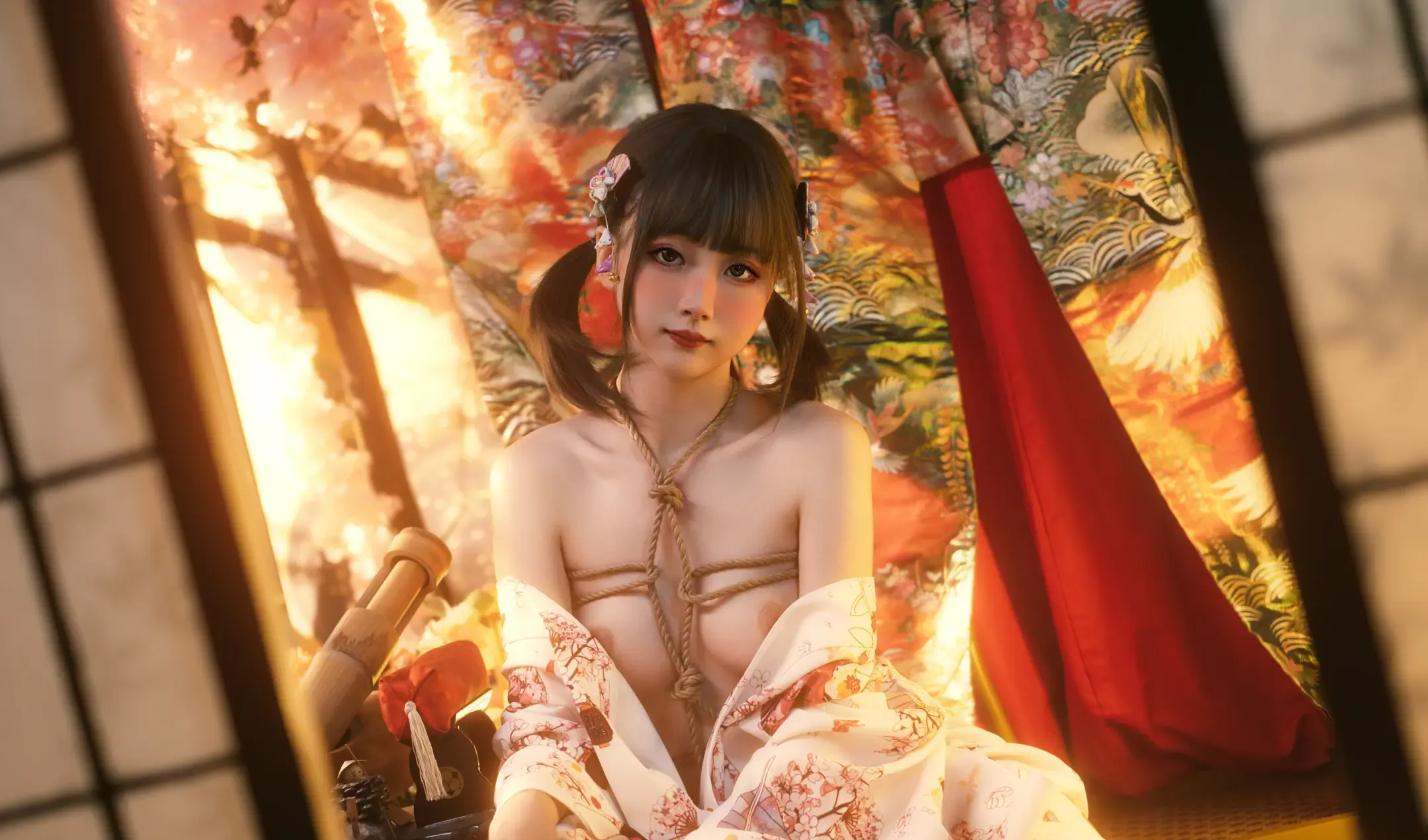 金鱼kinngyo 花音栗子 小金鱼 和服X緊縛