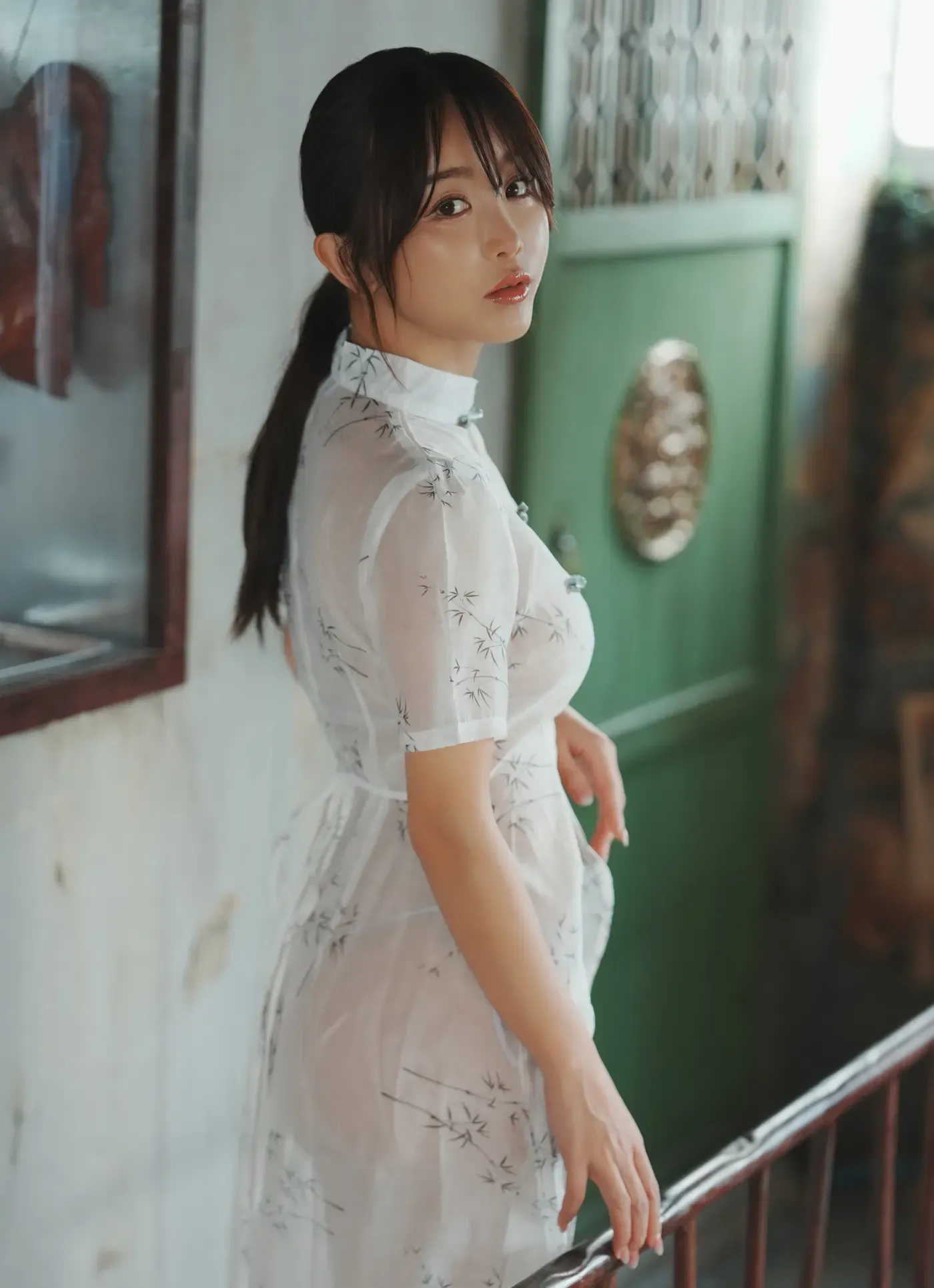 いくみ Fantia 20250702 Sheer White Chinese Dress