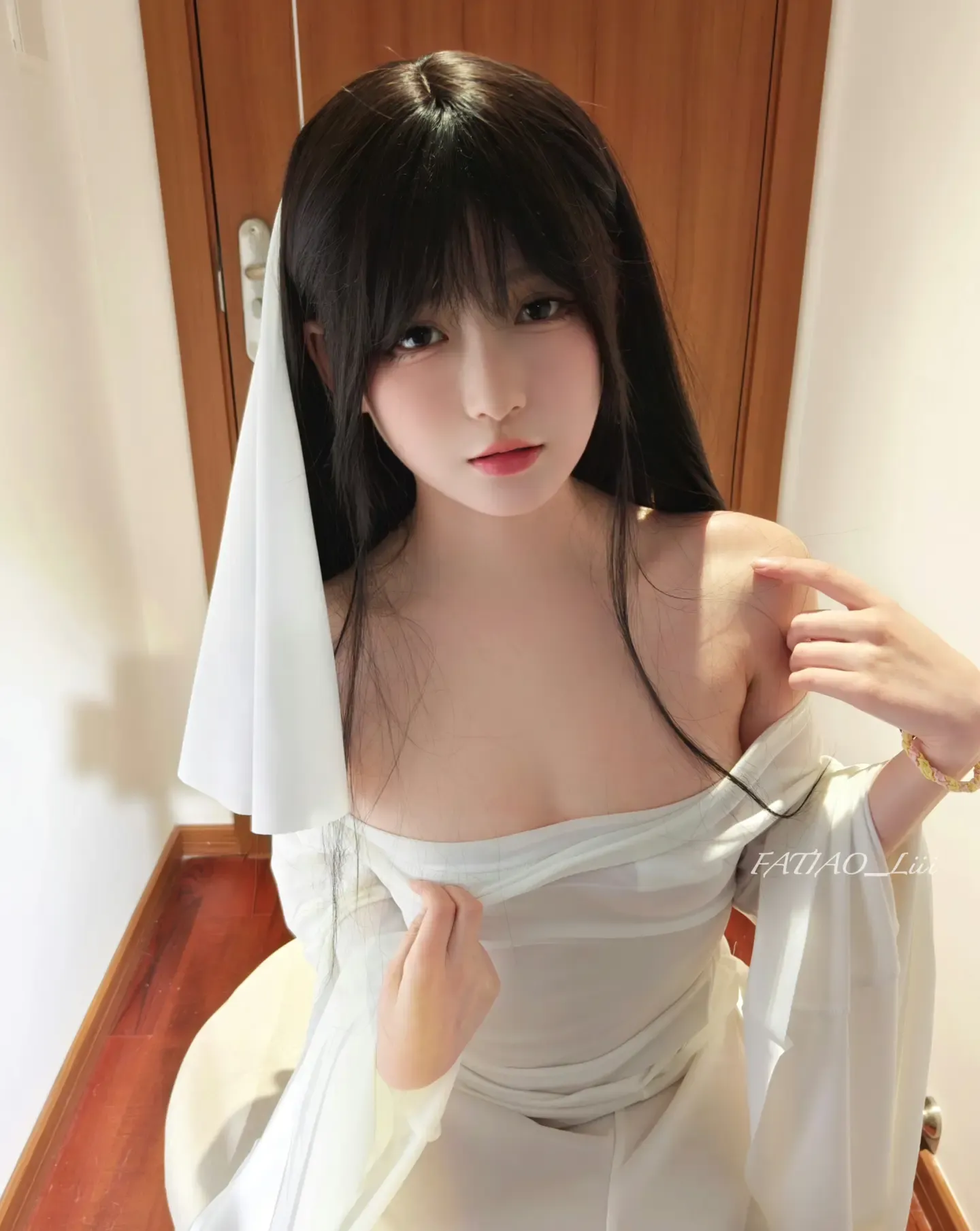 迷之呆梨 万圣节装扮 幽灵娘
