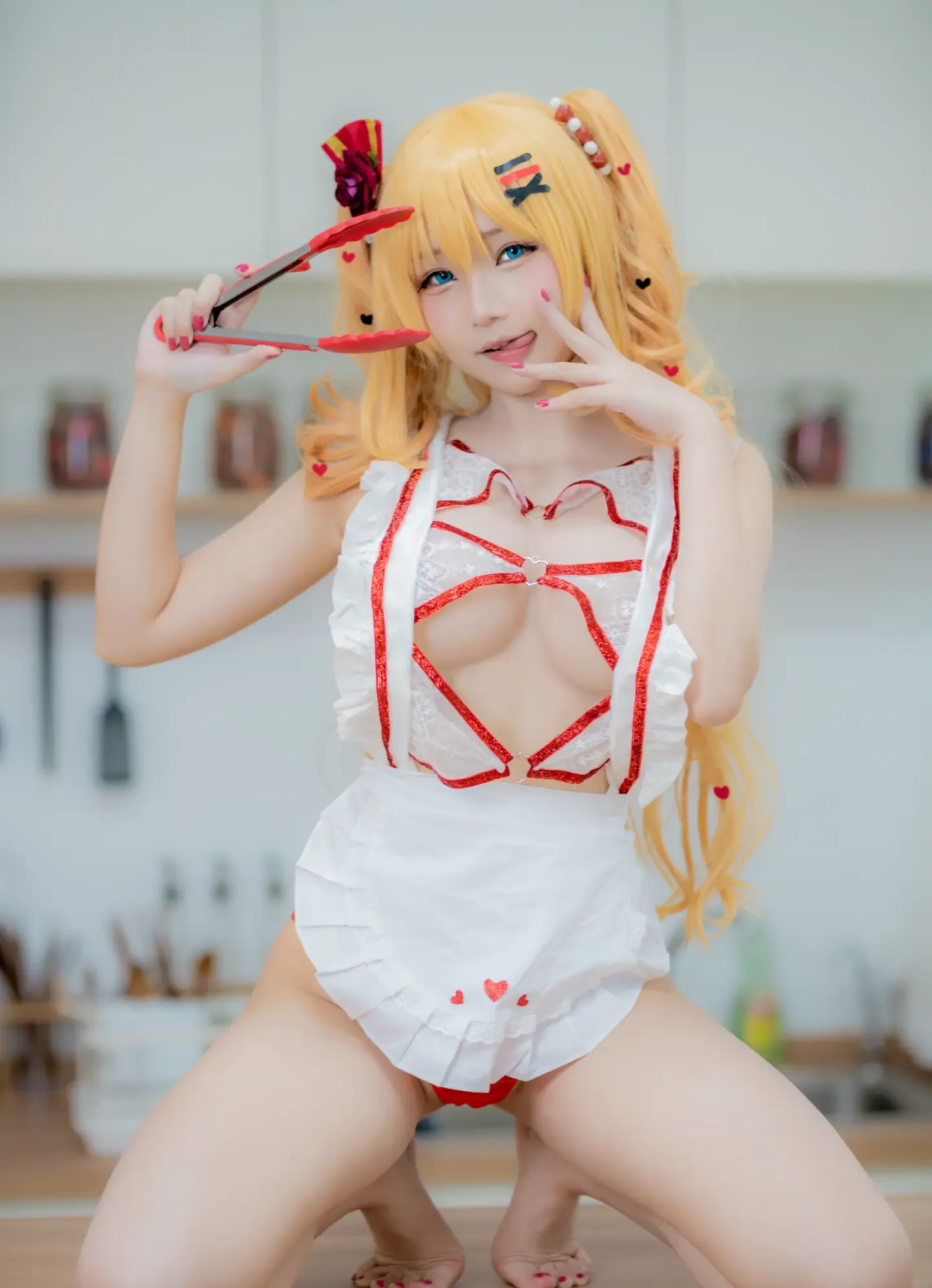 花梨Hanari Hachama apron