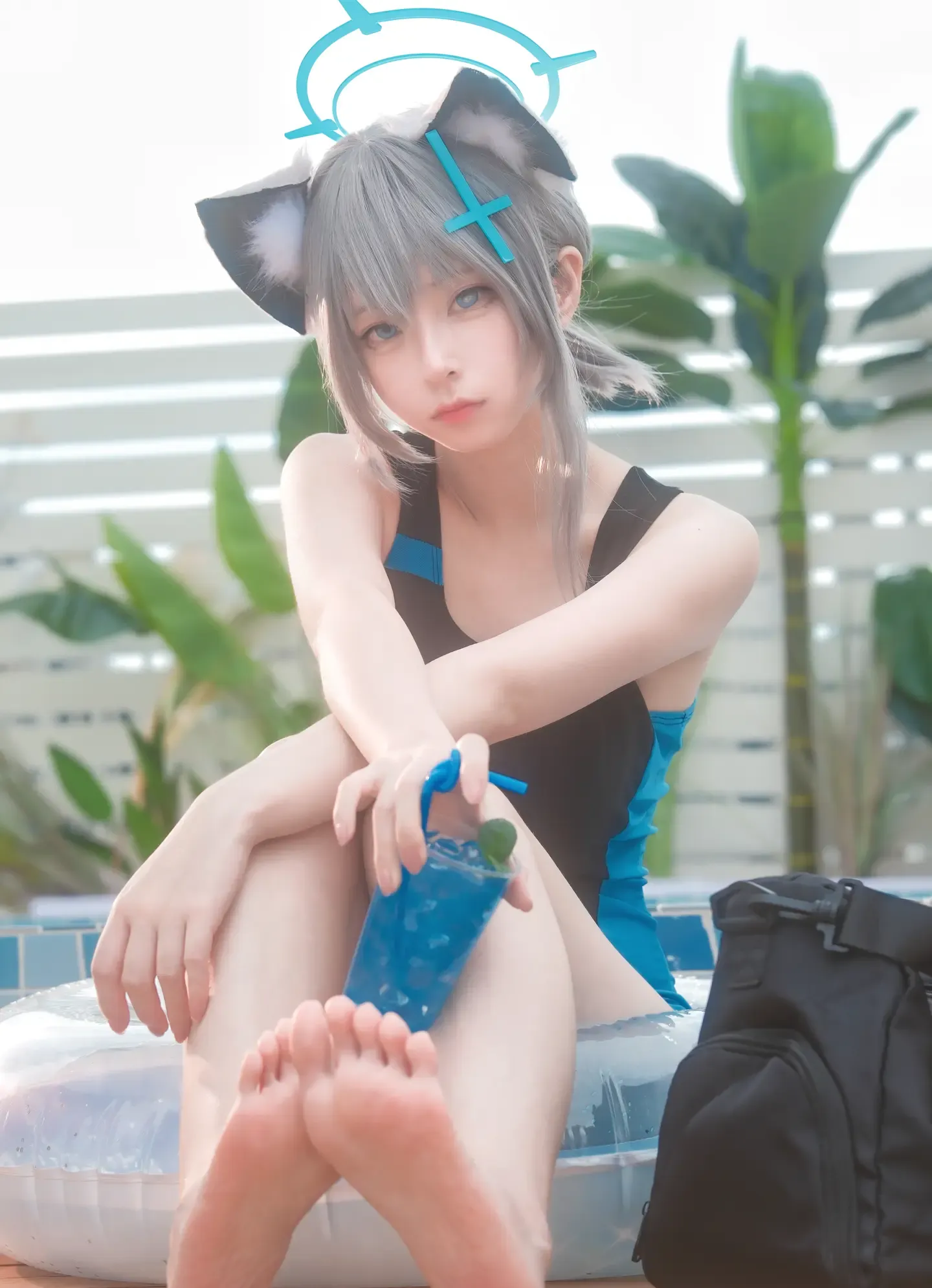 发财阿弦 白子泳装