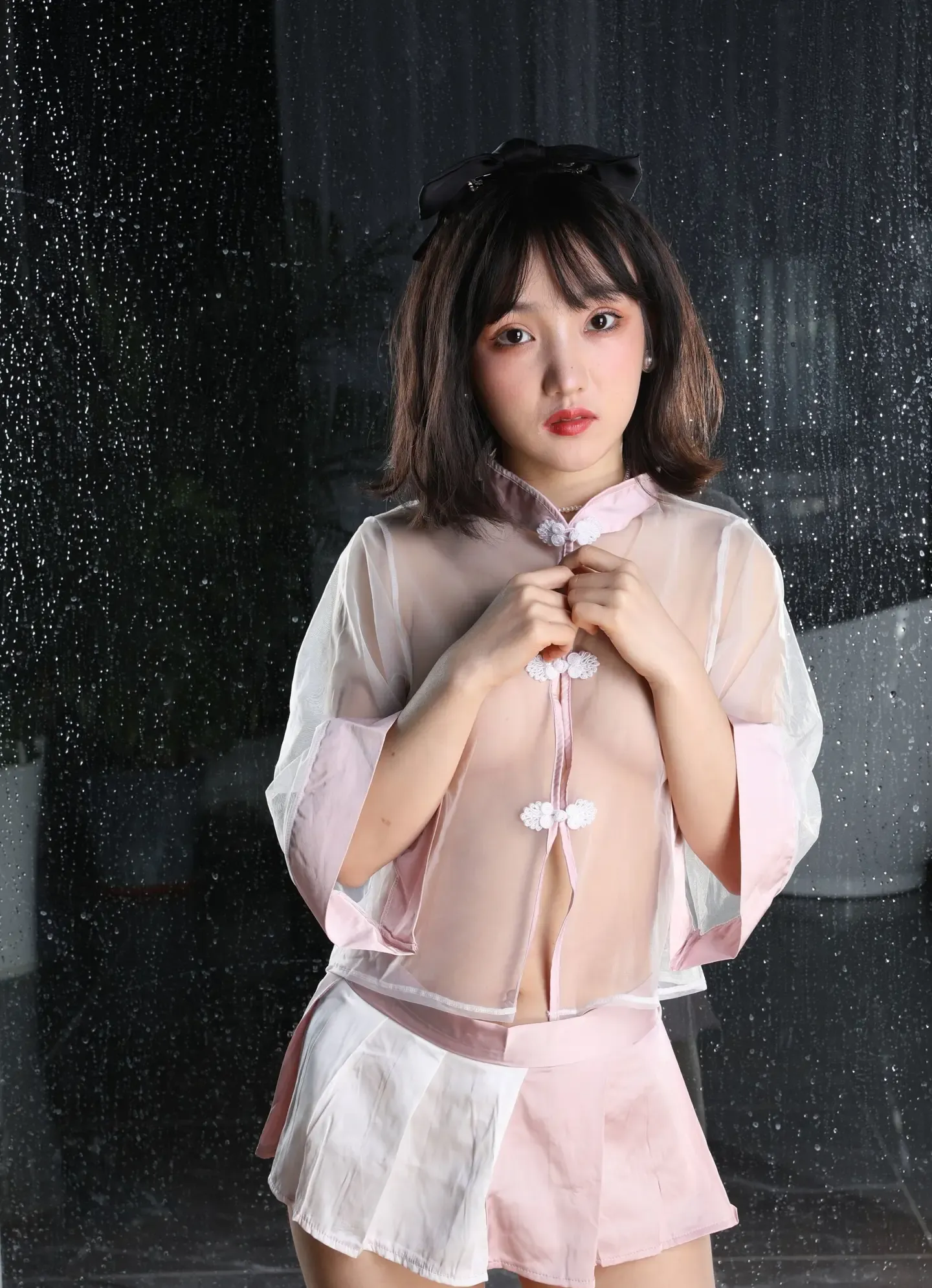 行色小不点 情趣复古透视装