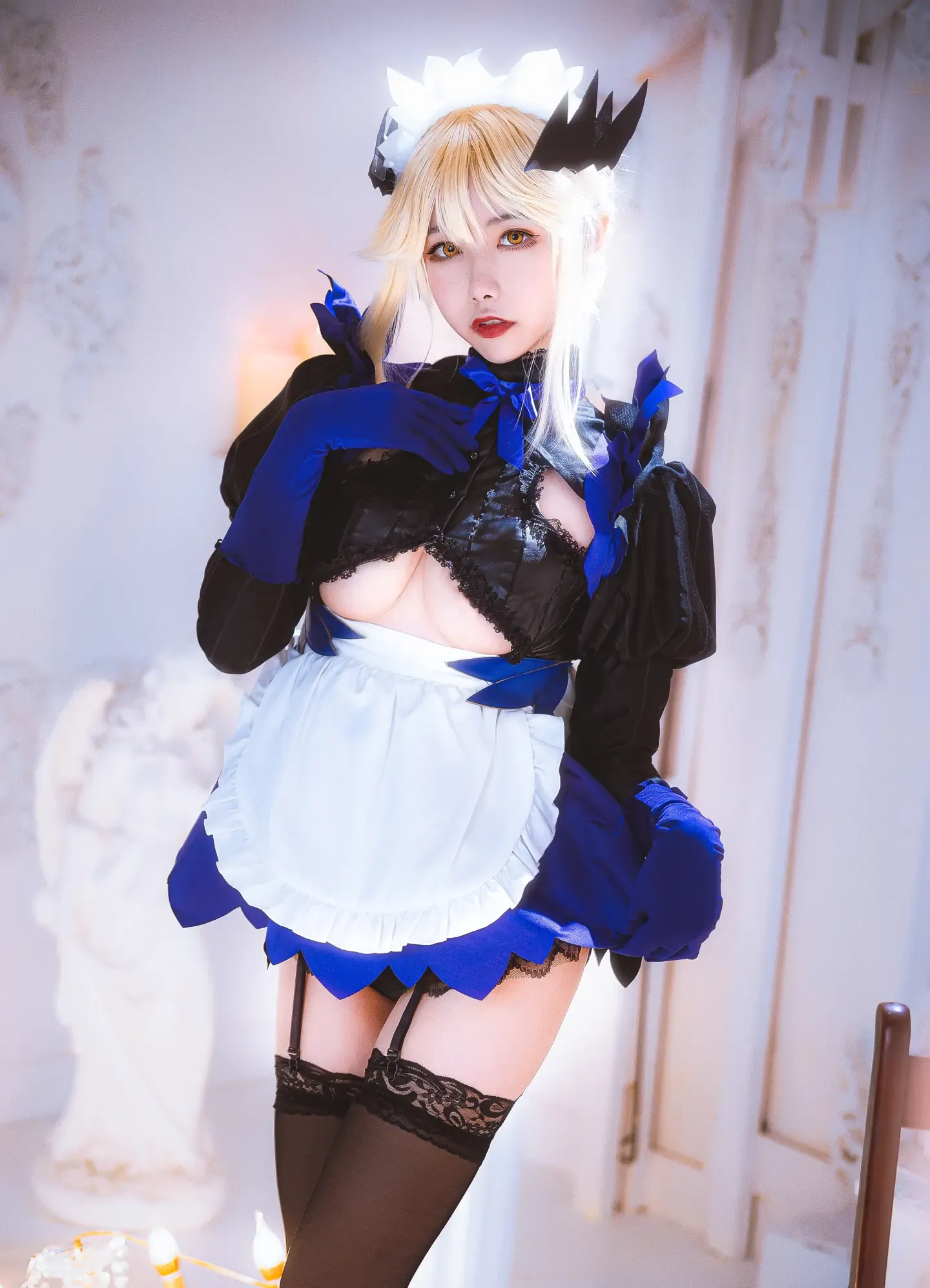 Momoko葵葵 黑枪呆女仆