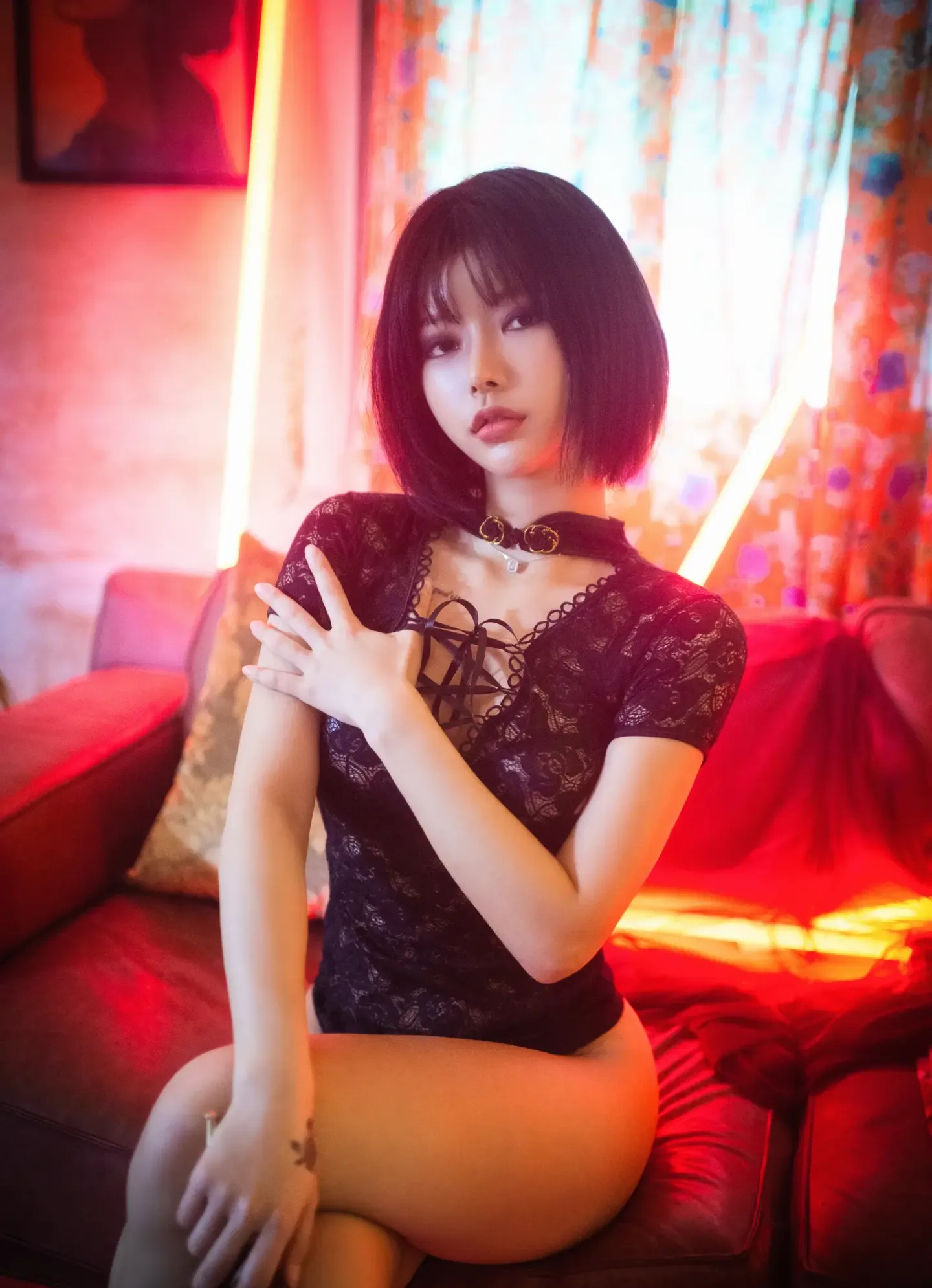HanJina 한지나 PINK RIBBON Uuuha 은유화 Mood Black