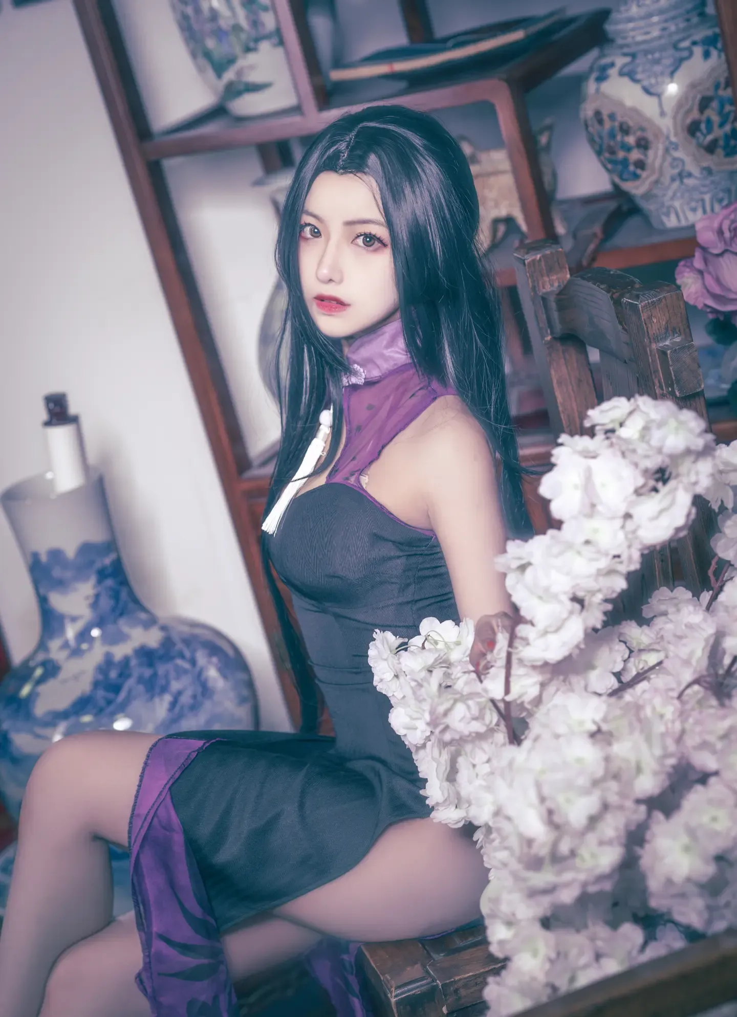 Shika小鹿鹿 万花旗袍