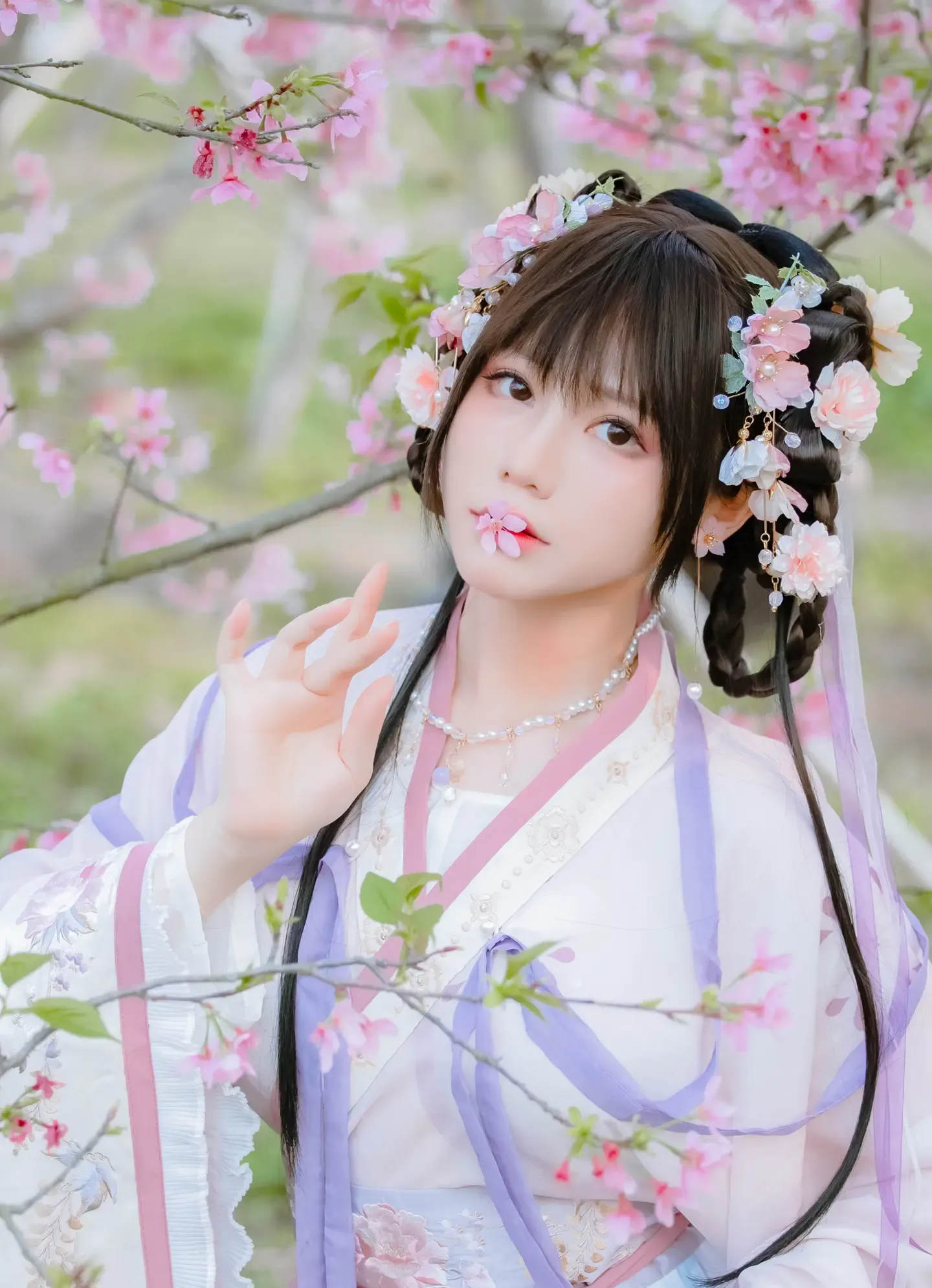 Nyako喵子 樱花汉服 花神祈愿