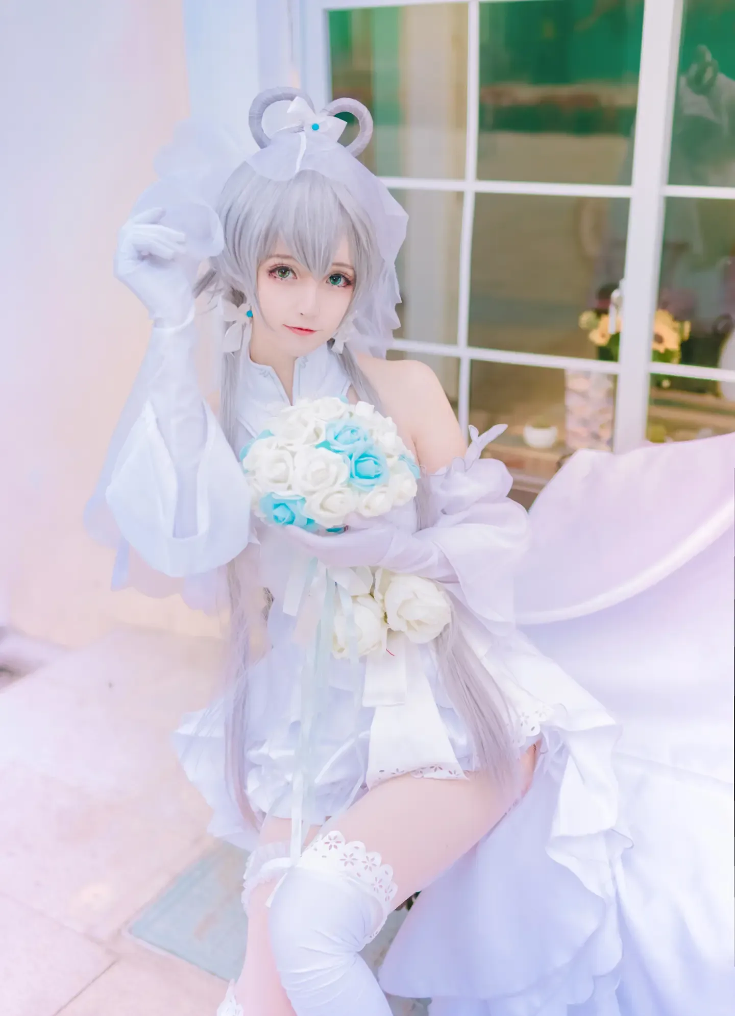 yui金鱼 洛天依婚纱