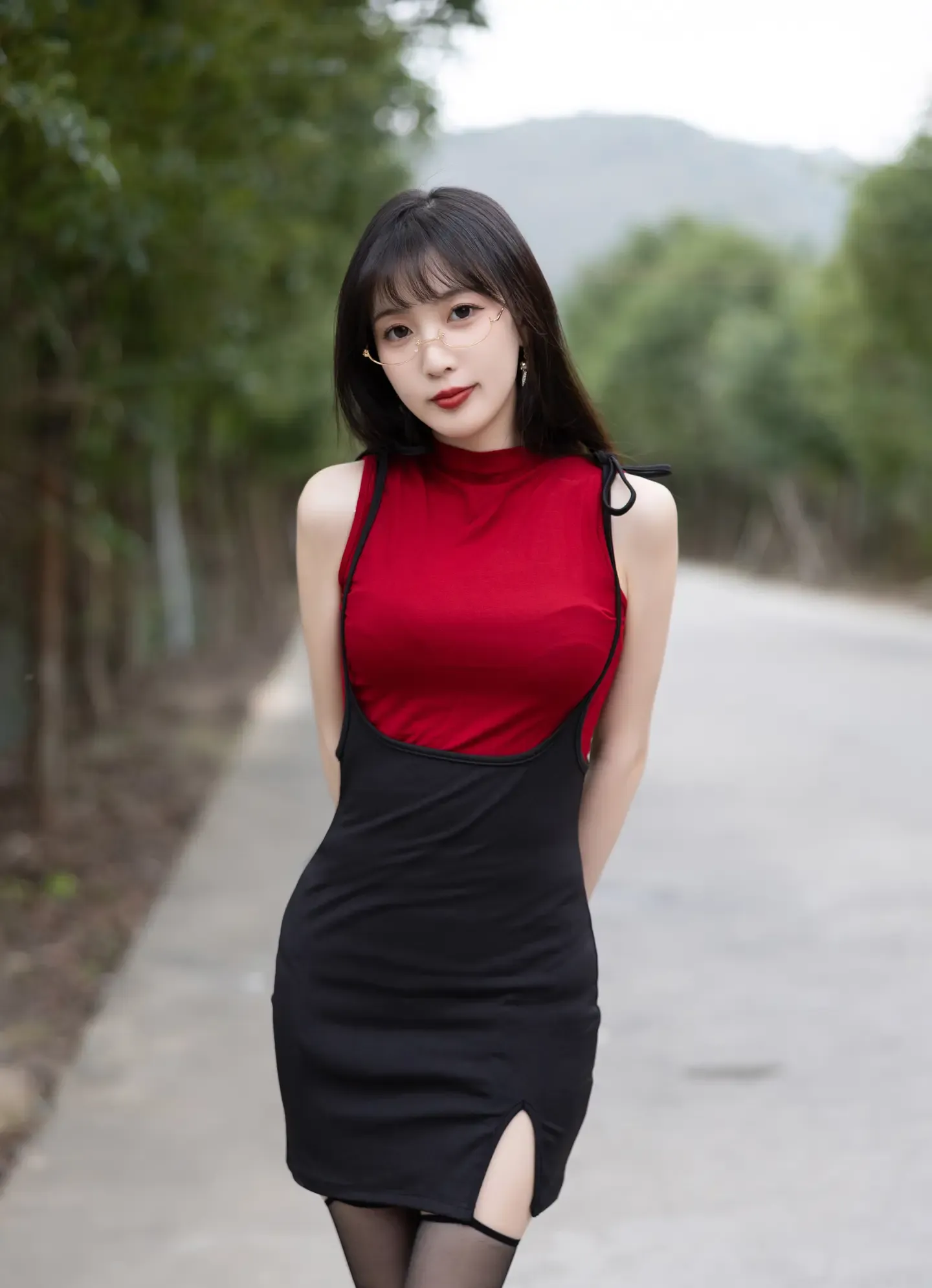 林星阑 红衣黑丝
