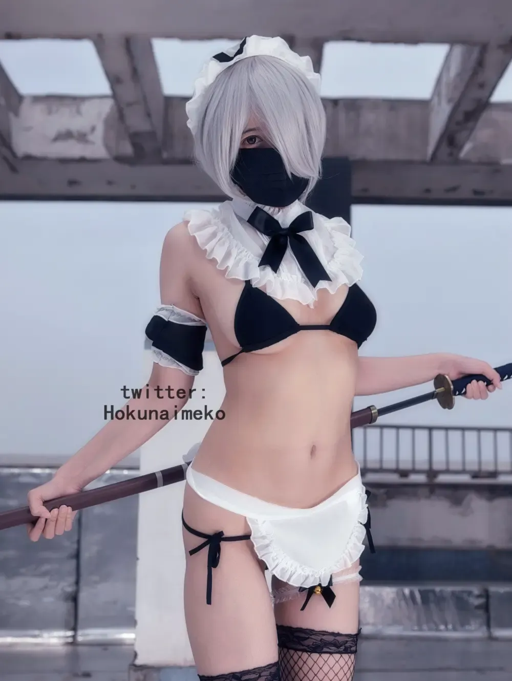 Hokunaimeko 北乃芽子 オリジナルコスプレ 戦闘メイド