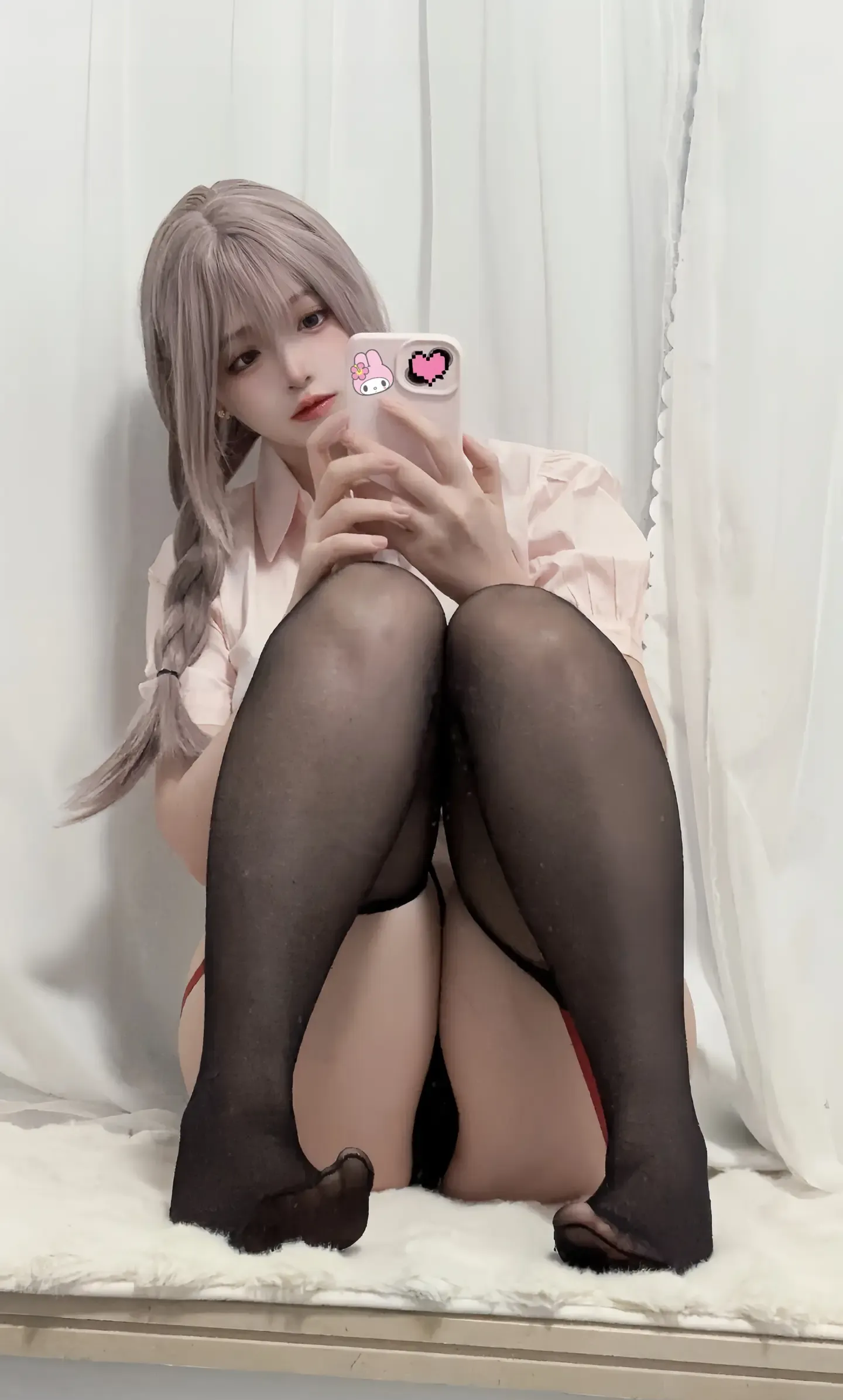 疯猫ss 紫色麻花辫