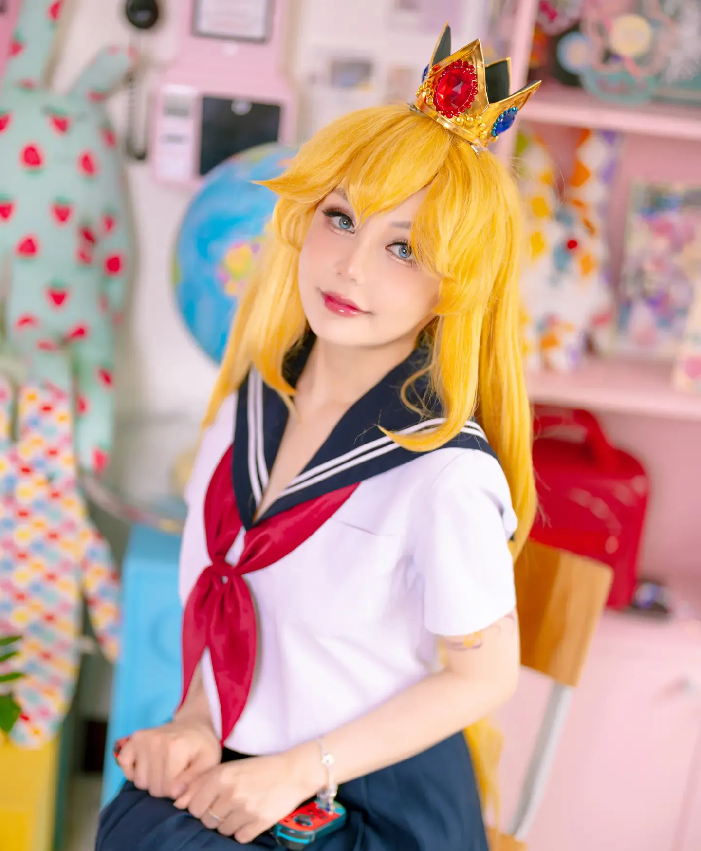 JoyceLin2x Peach School Girl