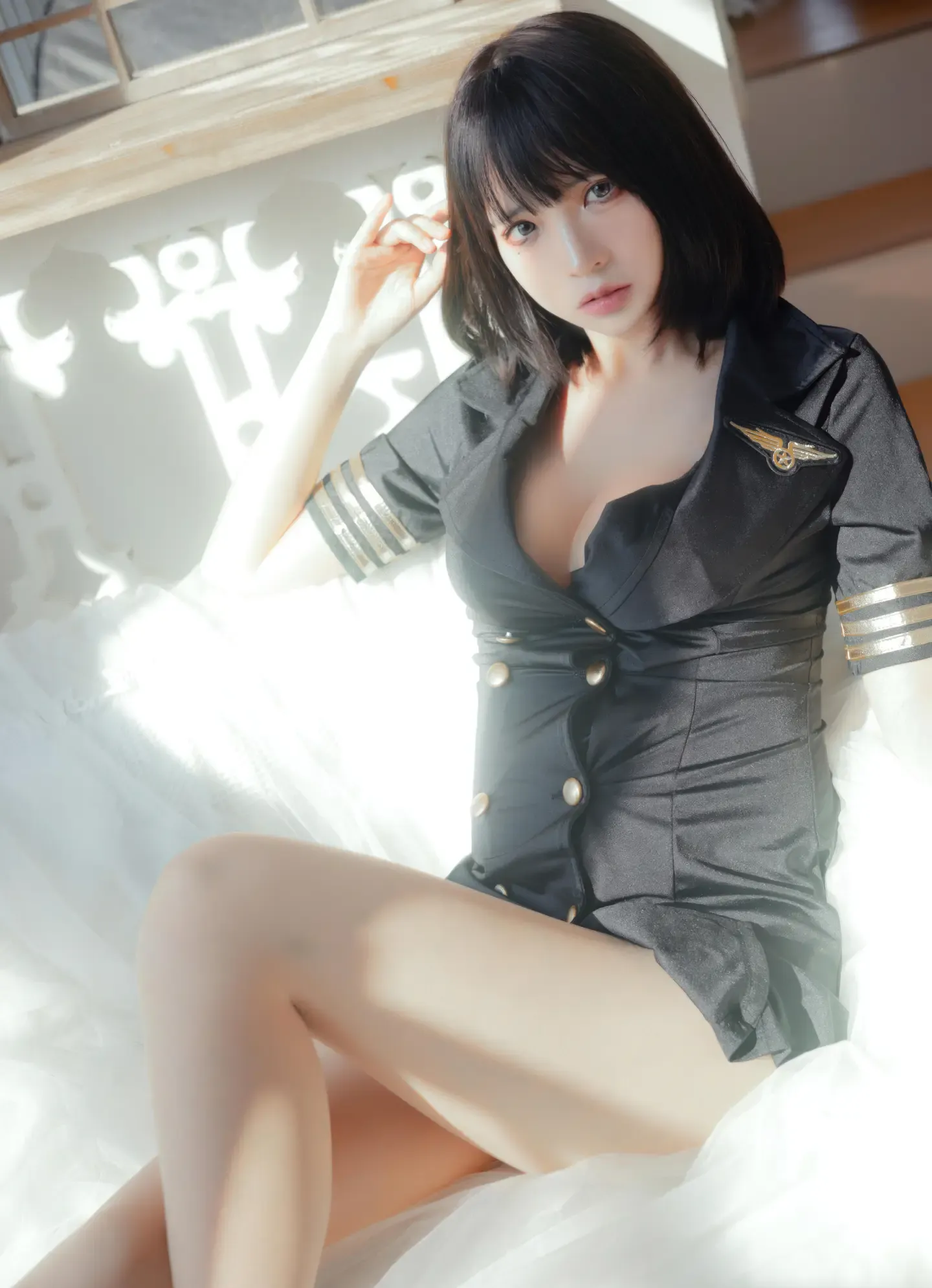 疯猫ss 黑色制服