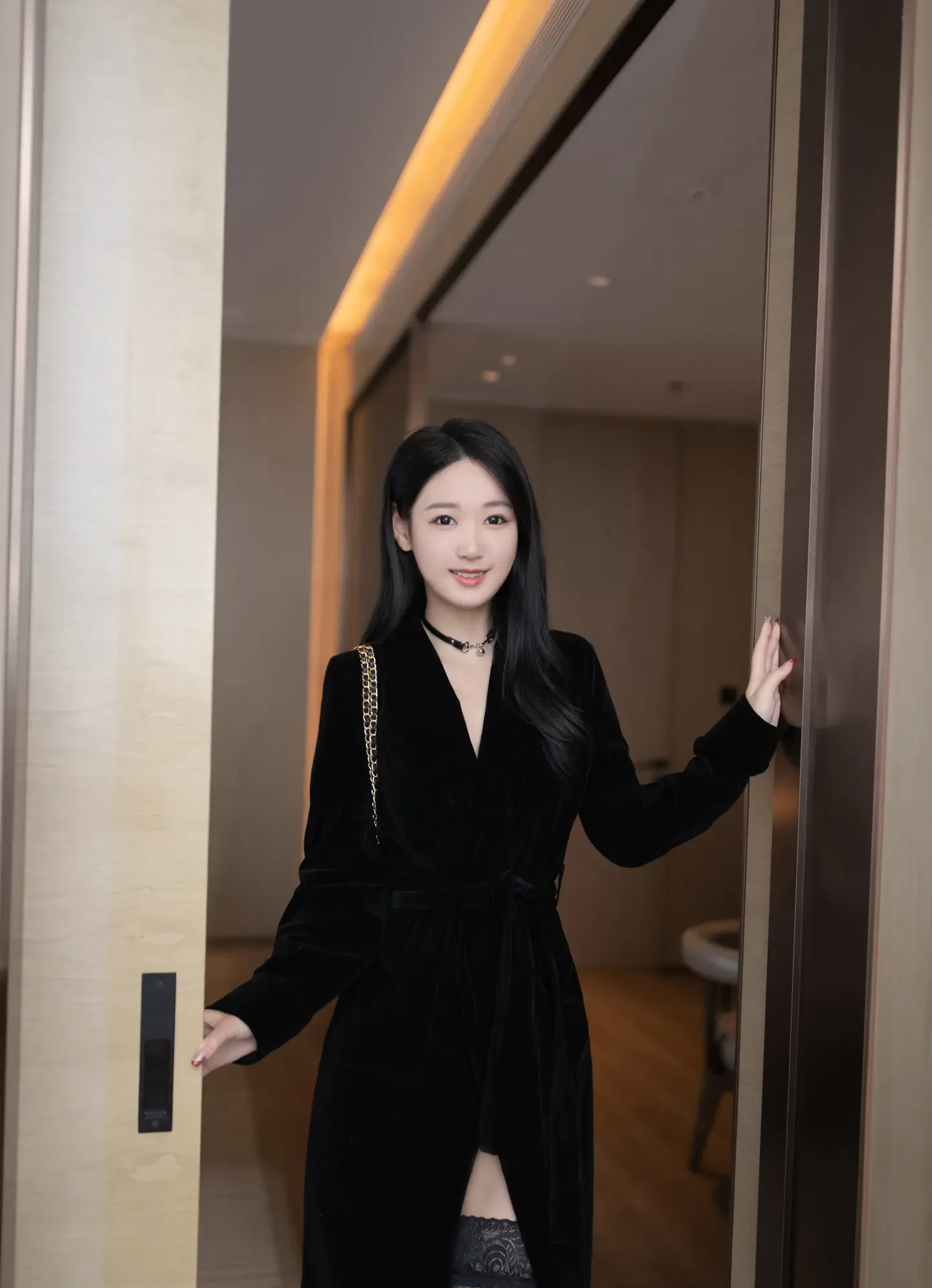 唐安琪 黑色薄纱